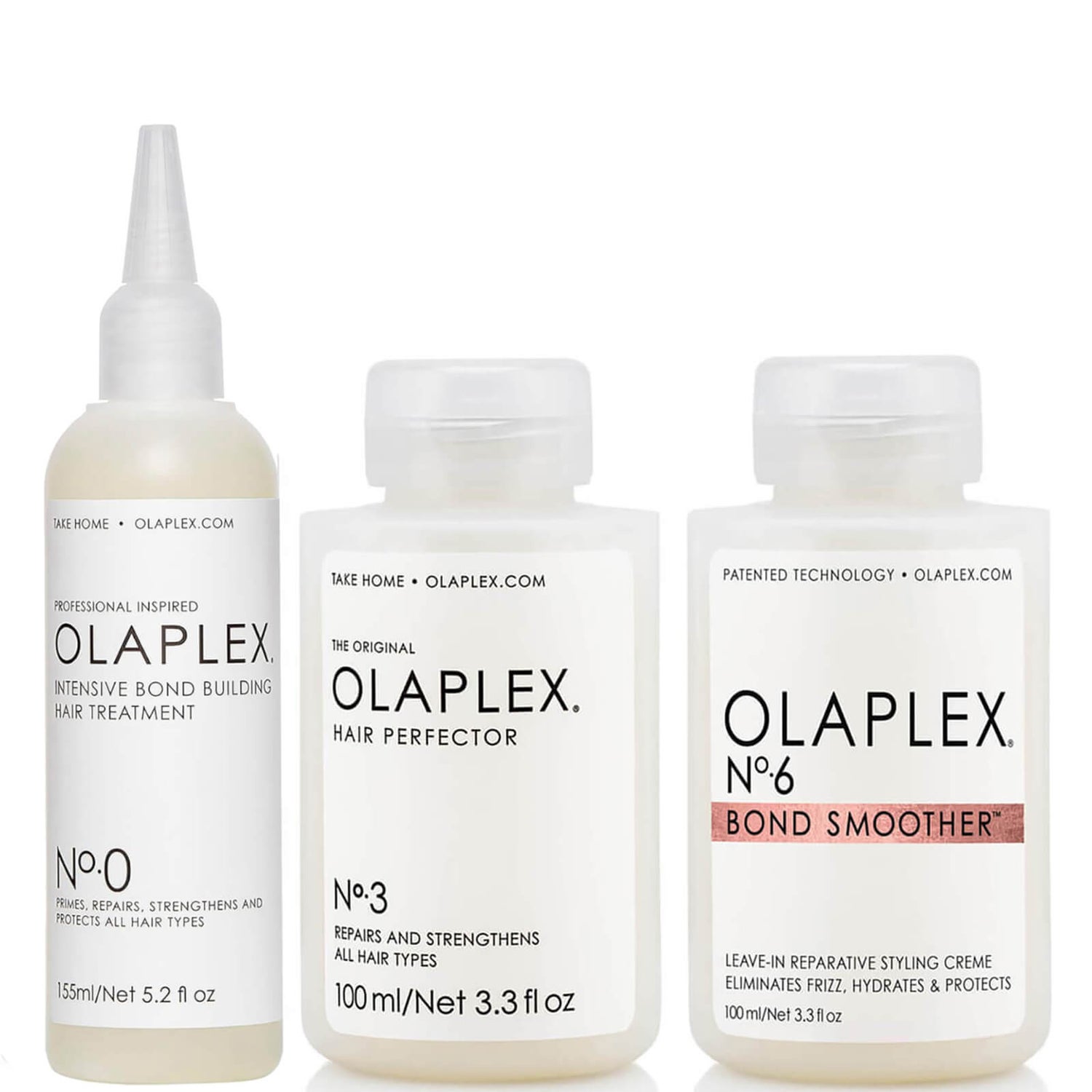 Olaplex No.0, No.3 ja No.6 Bundle -hiushoito