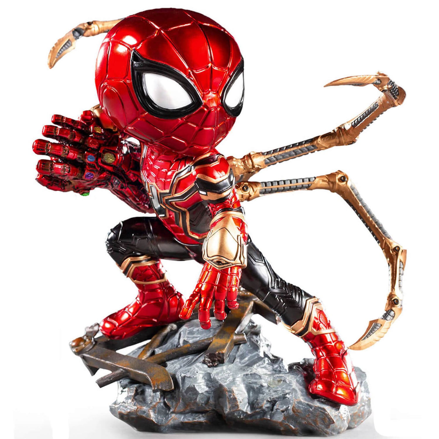 Iron Studios Marvel Avengers Endgame Mini Co. PVC Figure Iron Spider 14 cm  - IWOOT UK