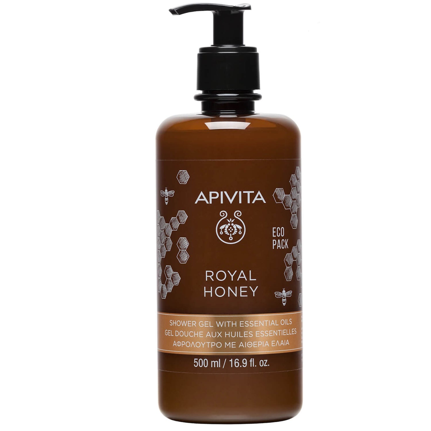 APIVITA Royal Honey Creamy Shower Gel with Essential Oils 16.9 fl.oz