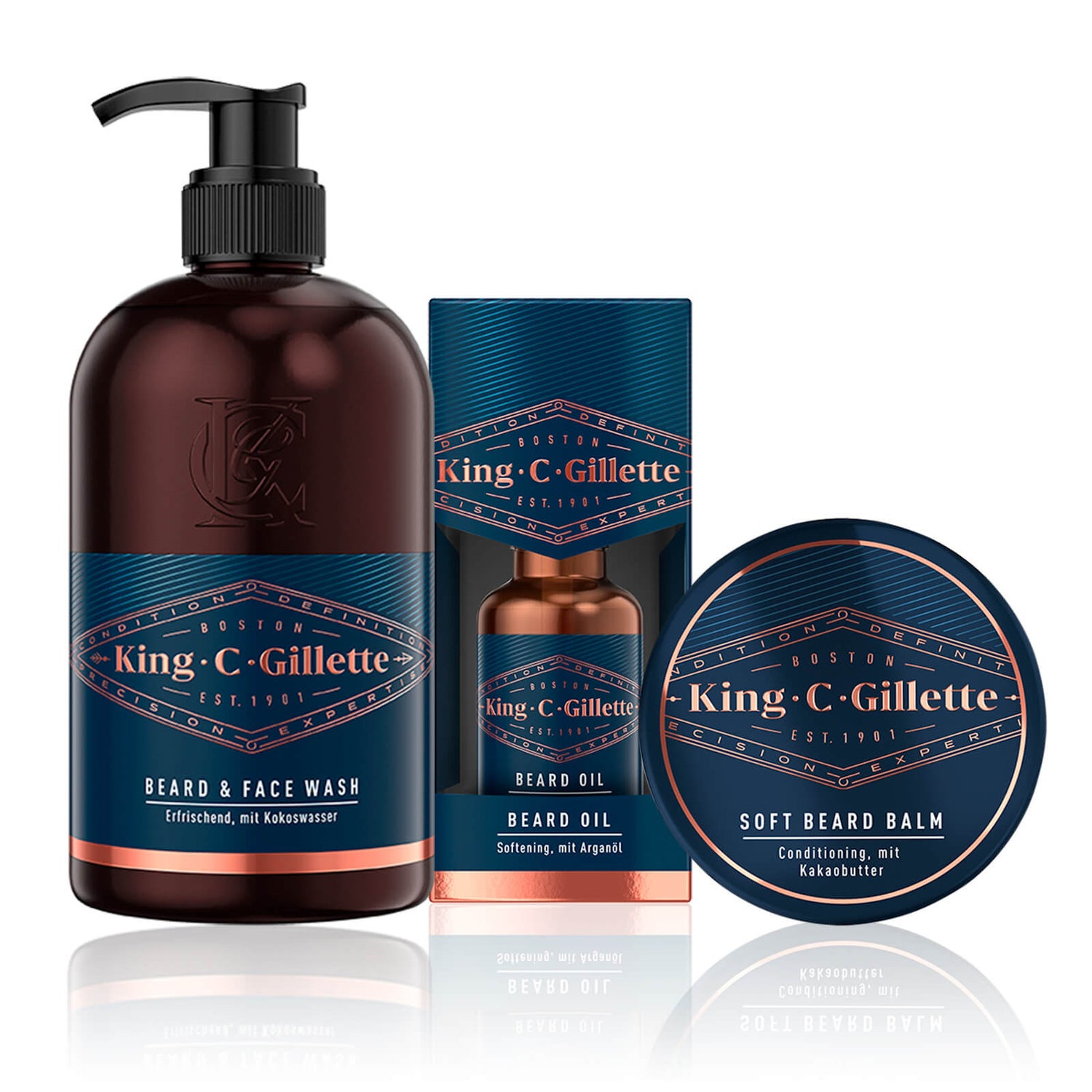King C. Gillette Bartpflege Set Waschen & Pflegen