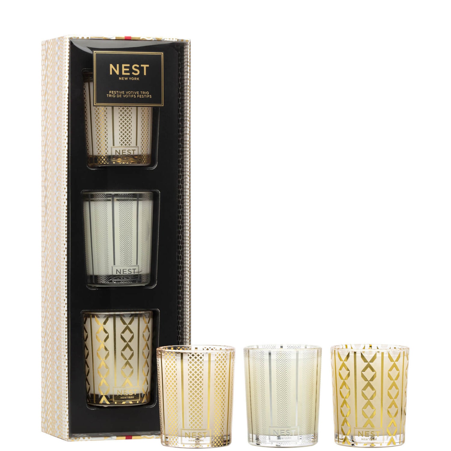 NEST Fragrances Festive Votive Trio (Worth $48.00)