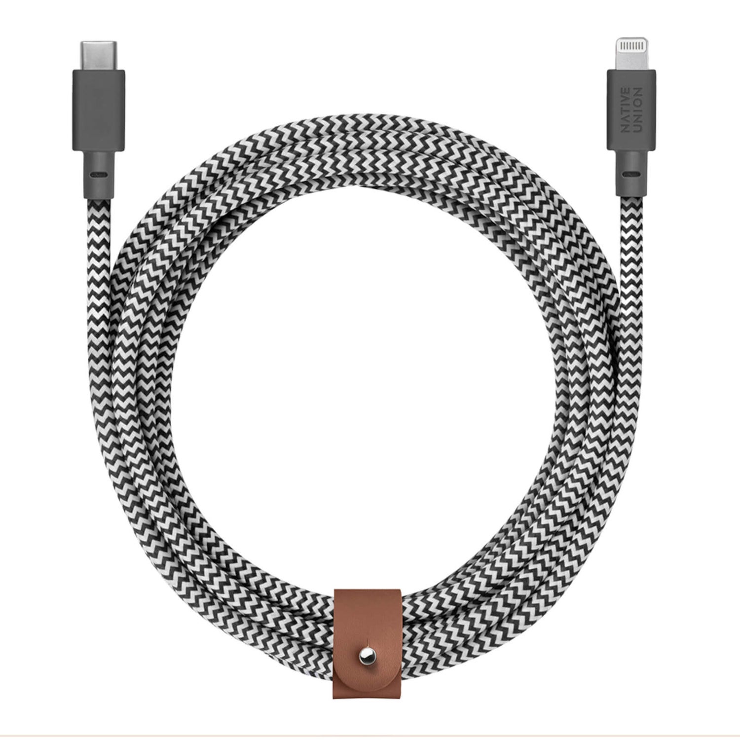 Native Union Belt Cable 3m - USB C - Lightning - Zebra