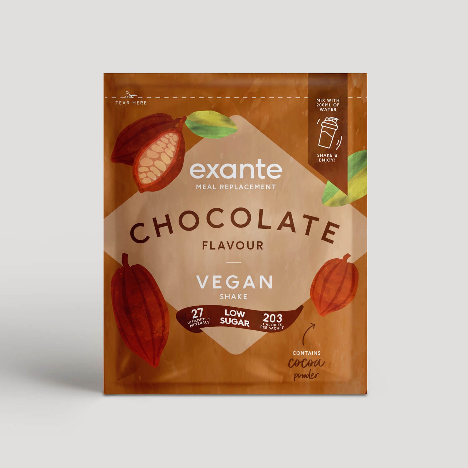 Exante Diet Vegan Meal Replacement Shake - Chocolate