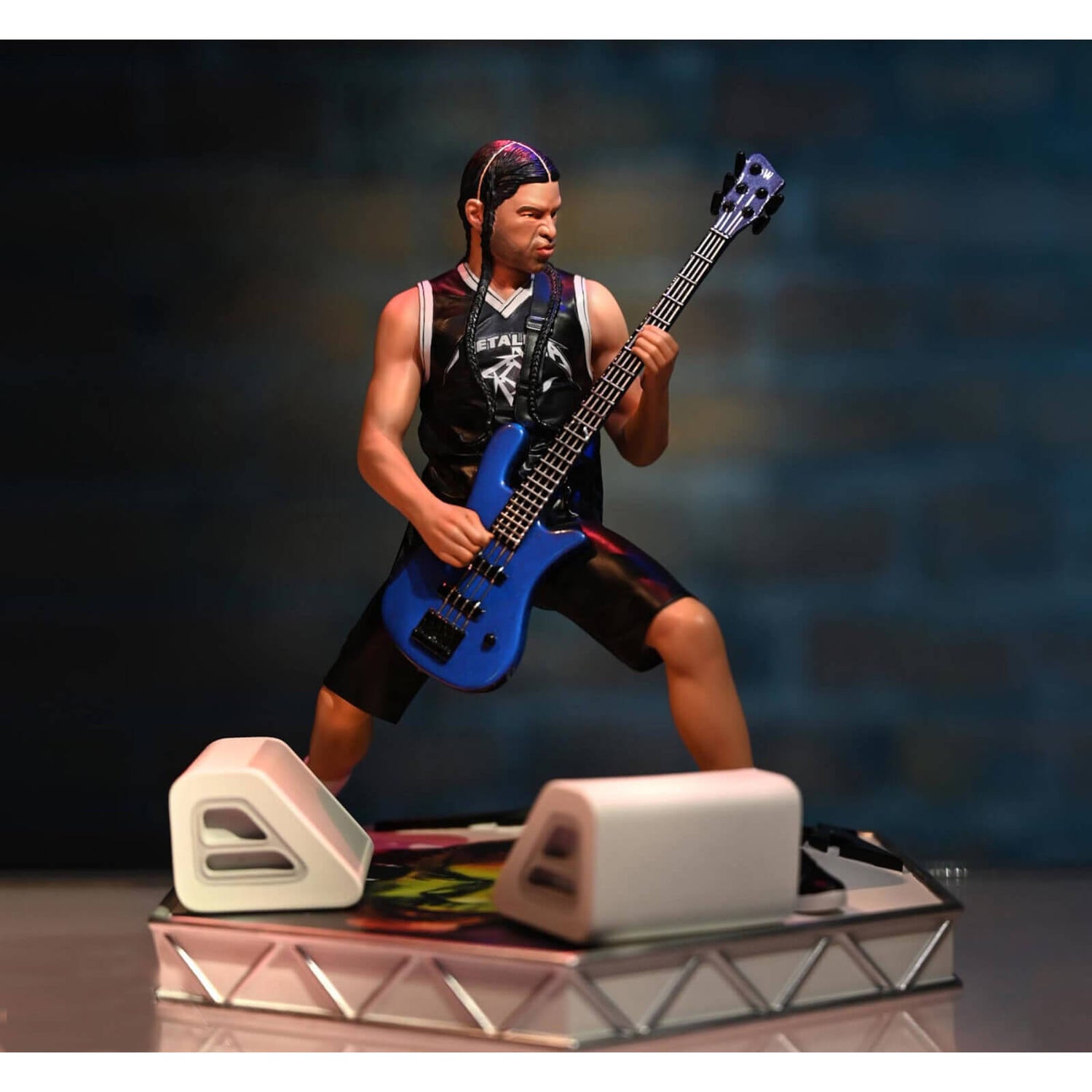 Knucklebonz Metallica Rock Iconz Figur Robert Trujillo Limitierte Auflage 22 cm