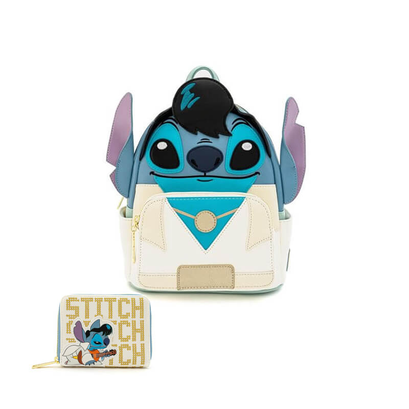 Disney Elvis Stitch Sequin Mini Backpack (Books-A-Million Exclusive)