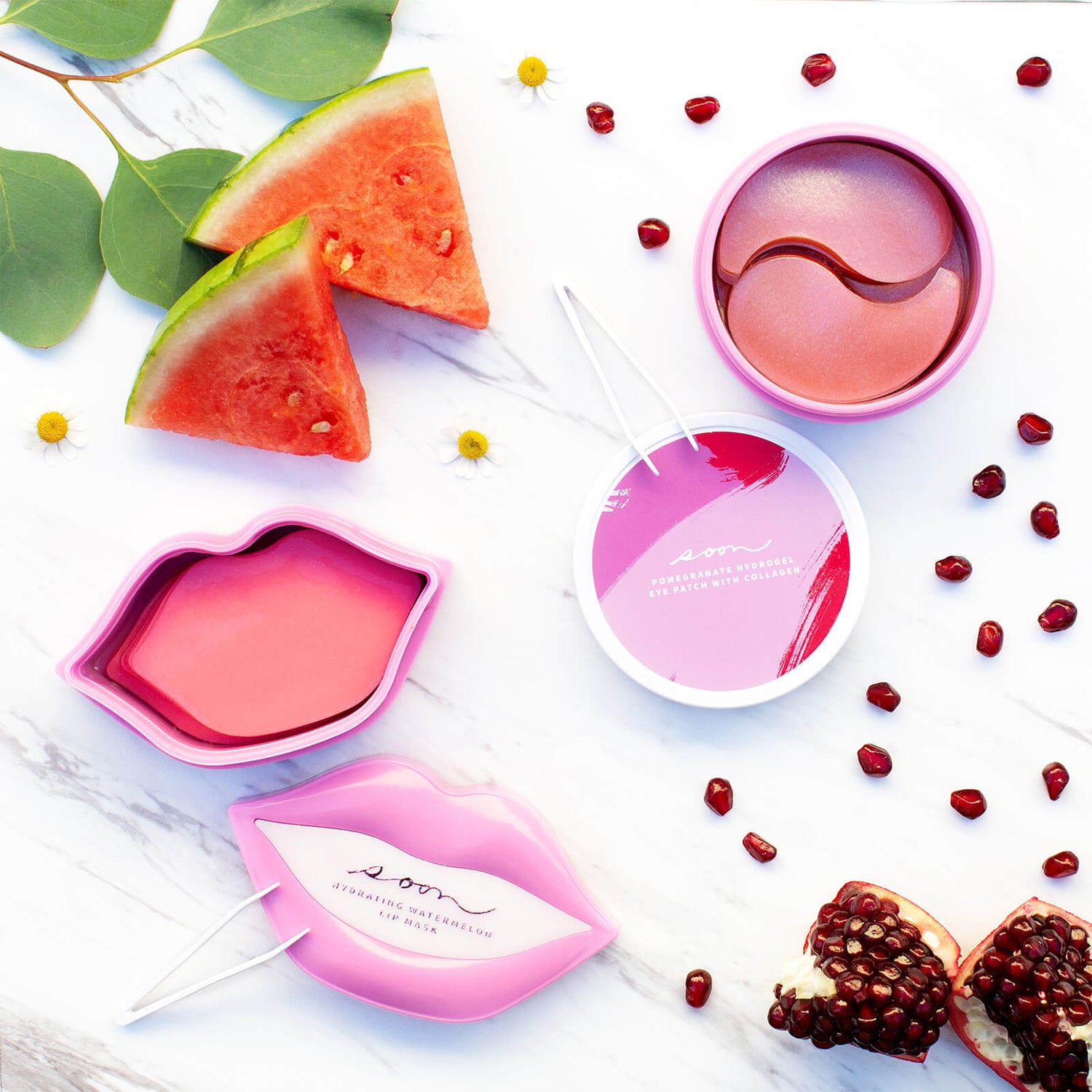 Soon Skincare Seoul Mates Duo – Watermelon Lip Jar and Pomegranate Eye Jar