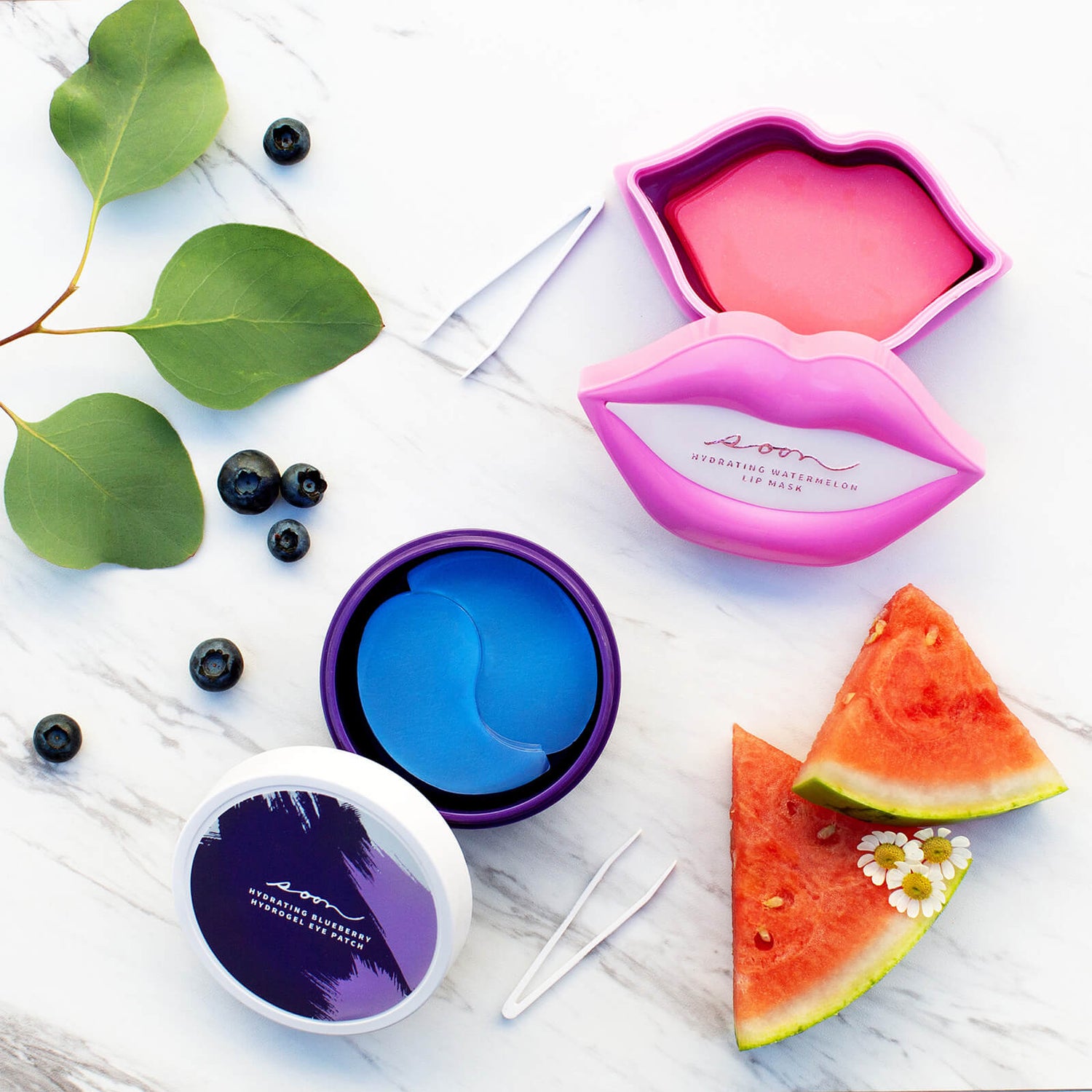 Soon Skincare Seoul Mates Duo – Watermelon Lip Jar and Blueberry Eye Jar