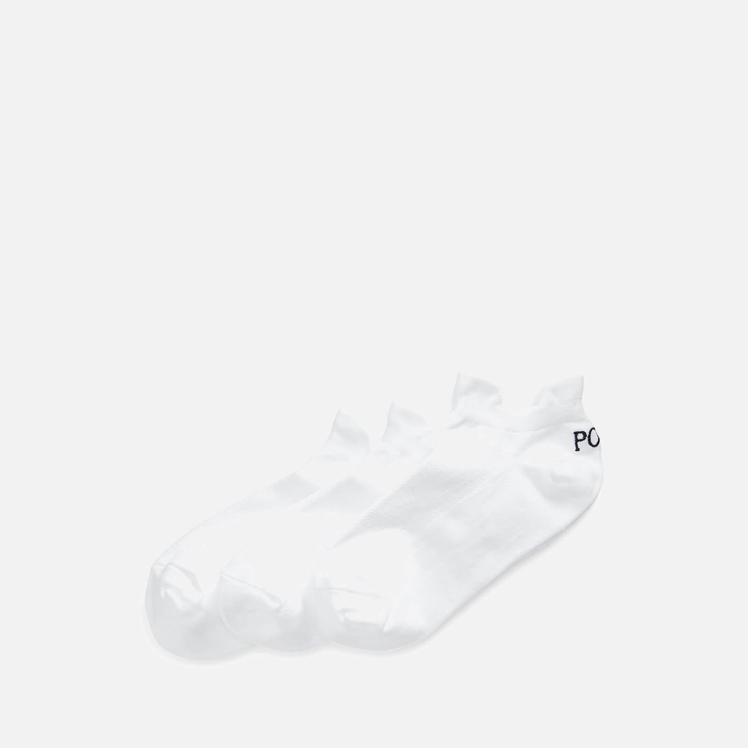 Polo Ralph Lauren Women's Double Tab Ankle Socks 3 Pack - White