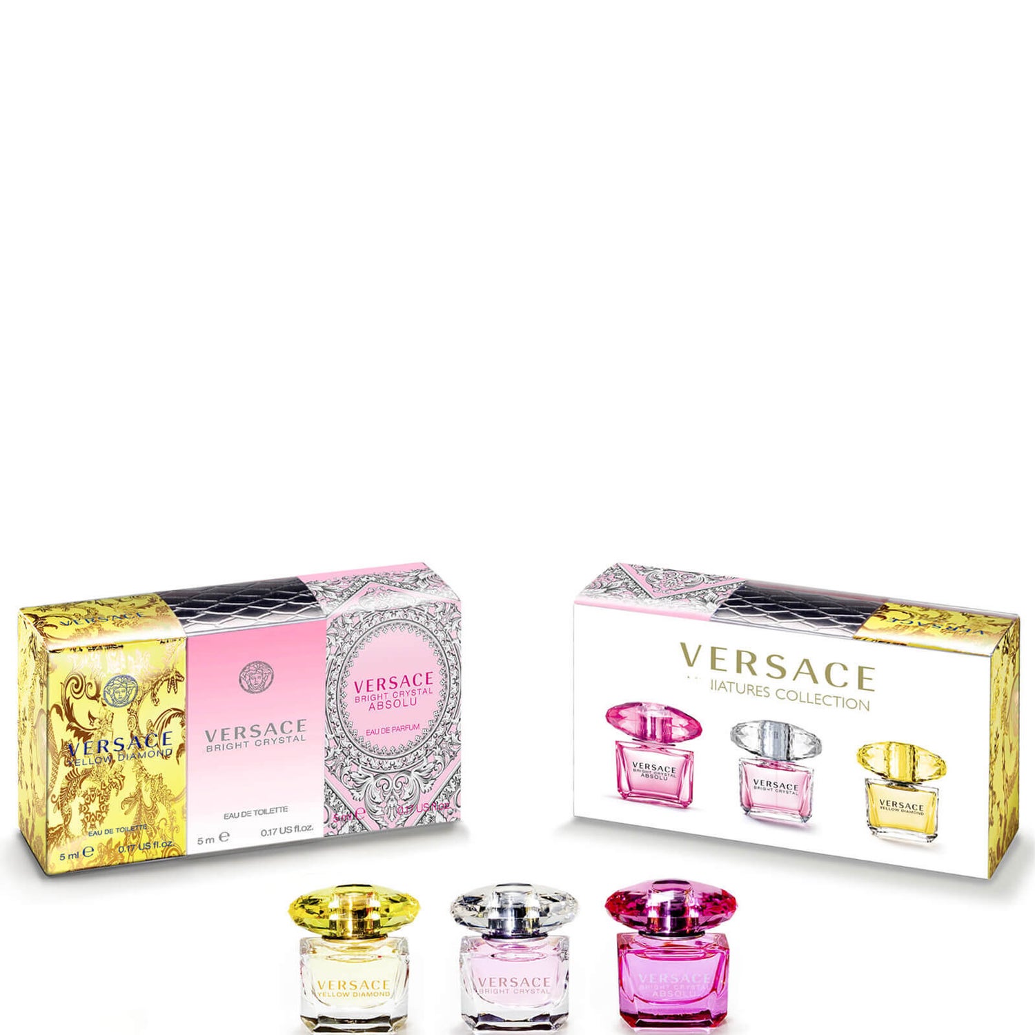 Trio de parfums miniatures pour femme Versace