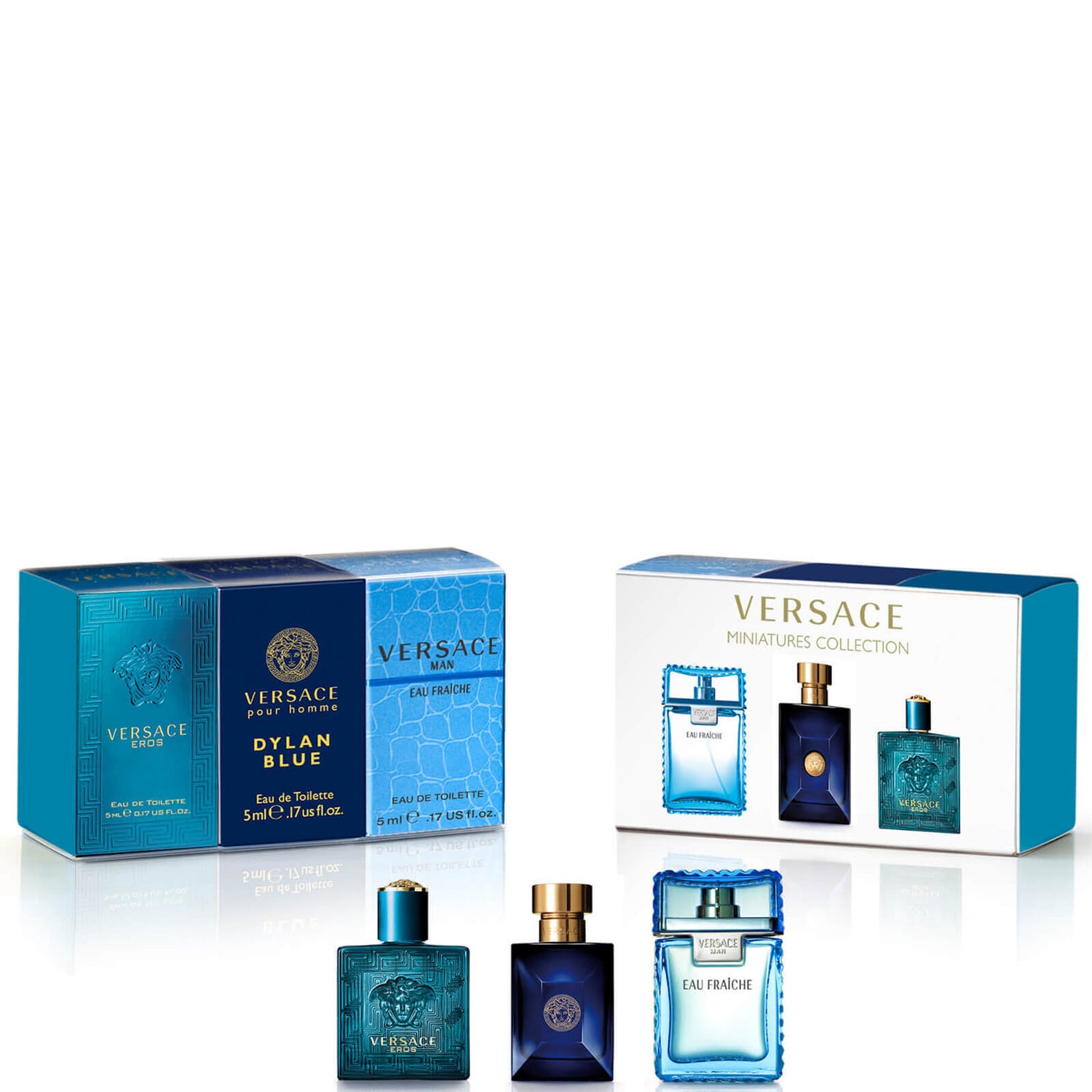 Juego de miniaturas Versace para hombre