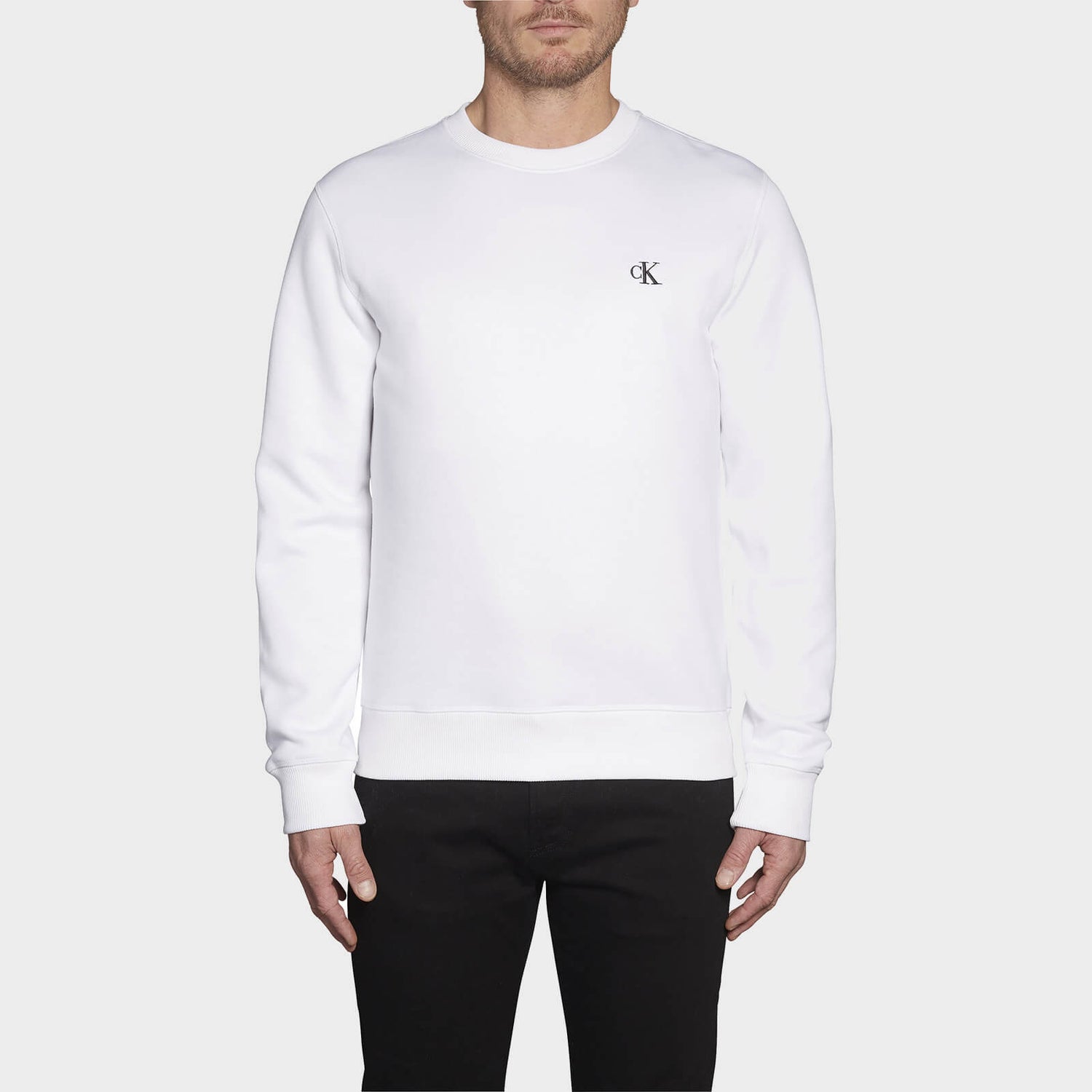Calvin Klein Jeans Men's Essential Crewneck Sweatshirt - Bright White