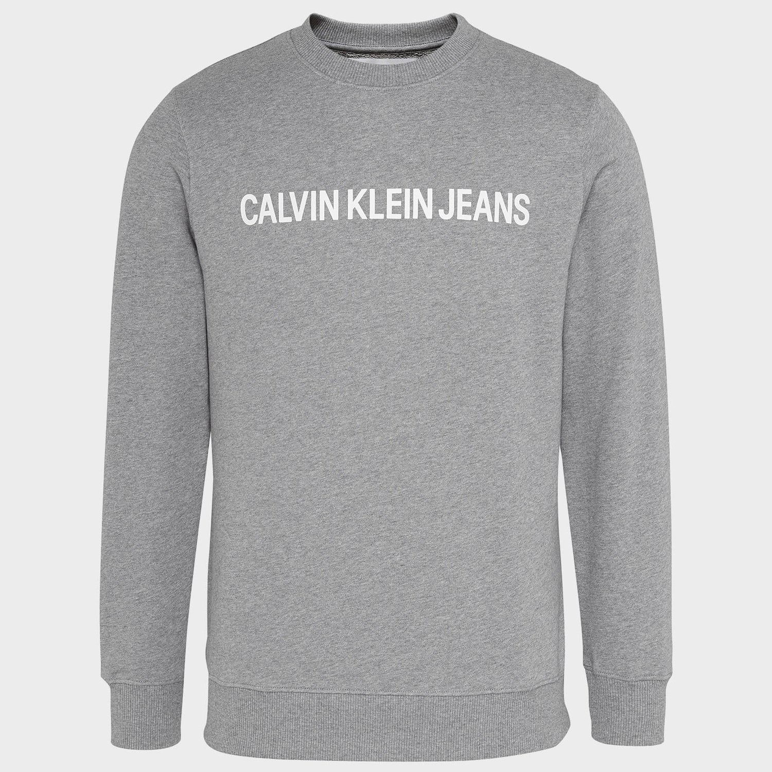 Calvin Klein Jeans Men's Core Institutional Logo Sweatshirt - Grey Heather - S