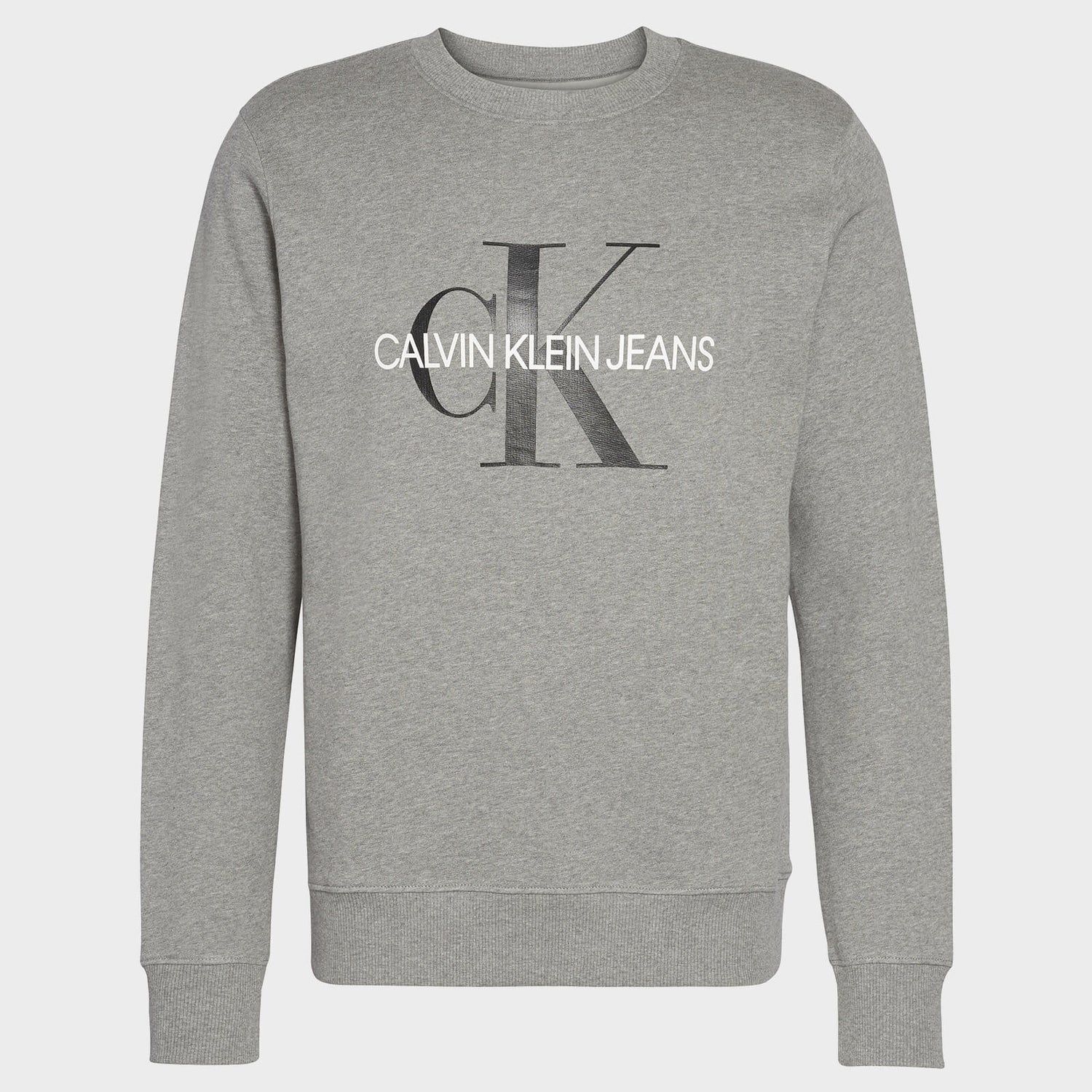 Calvin Klein Jeans Men's Iconic Monogram Sweatshirt - Mid Grey Heather