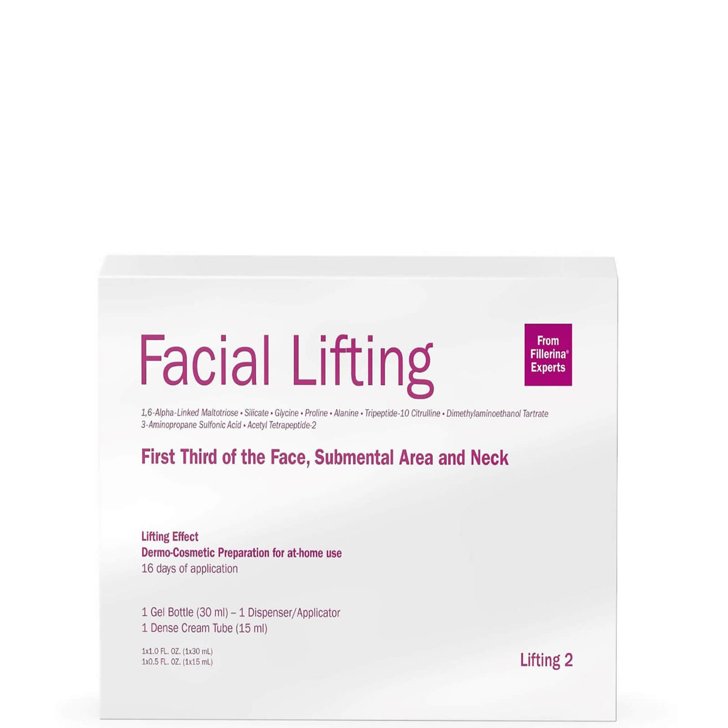 Fillerina Facial Lifting Treatment Grade 2 1 kit