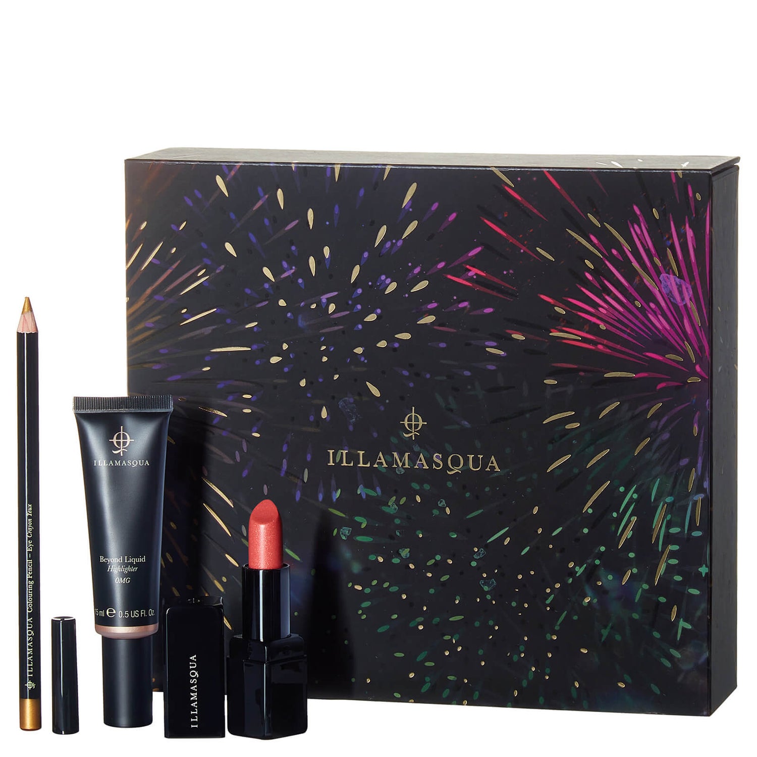 Illamasqua Firework Eye, Lip and Cheek Set (Worth $78.00)