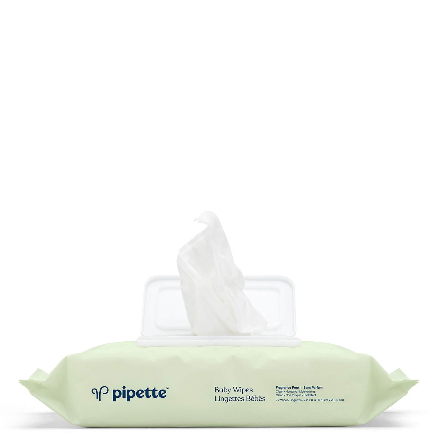 Pipette Baby Wipes Fragrance Free 72 ct