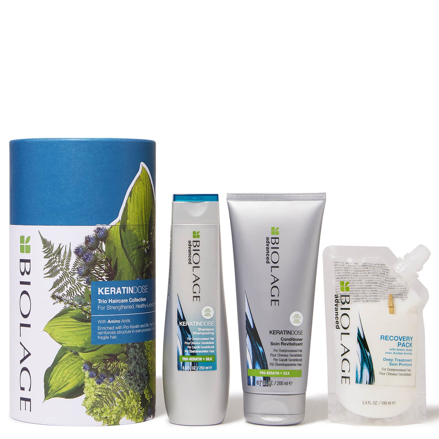 Biolage KeratinDose Trio Gift Set Collection for Over-Processed Hair (Worth £39.80)