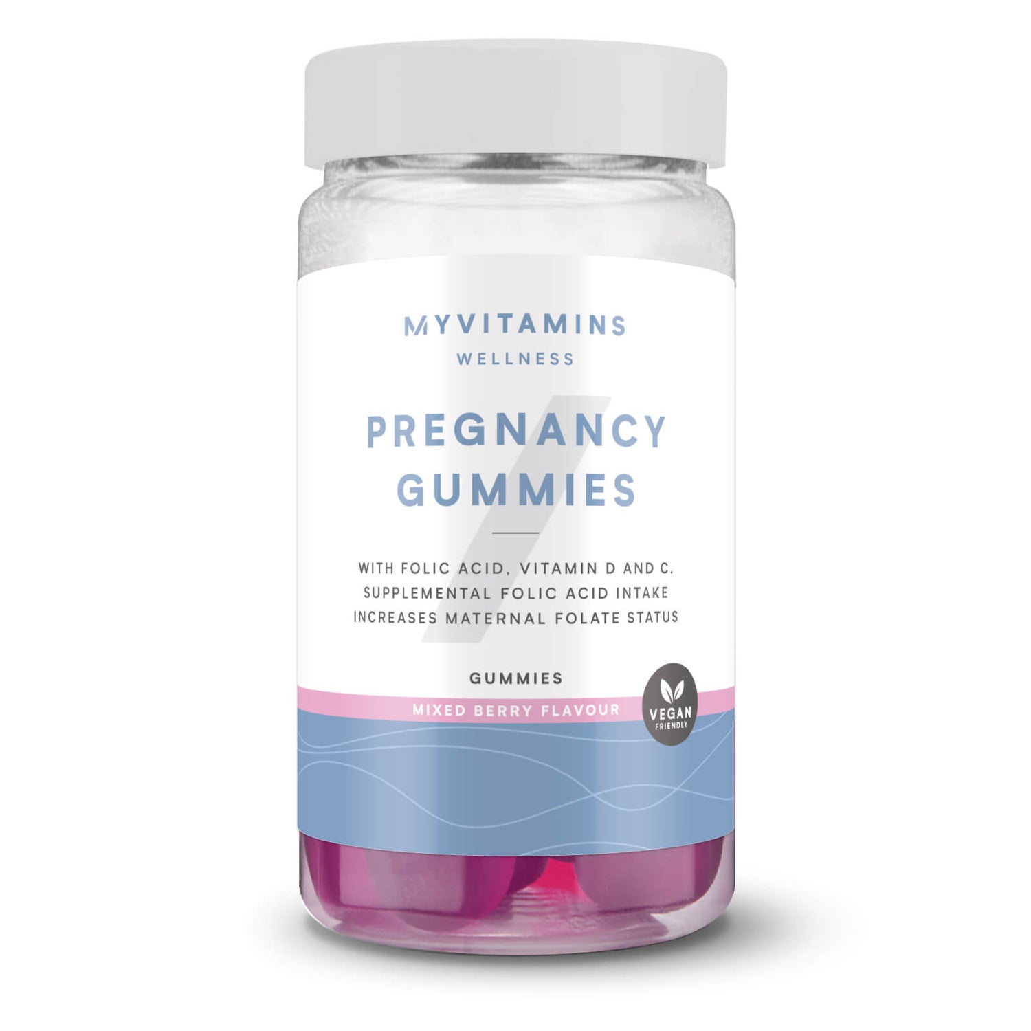 Fruchtgummis für die Schwangerschaft - 60Gummibärchen - Beerenmix
