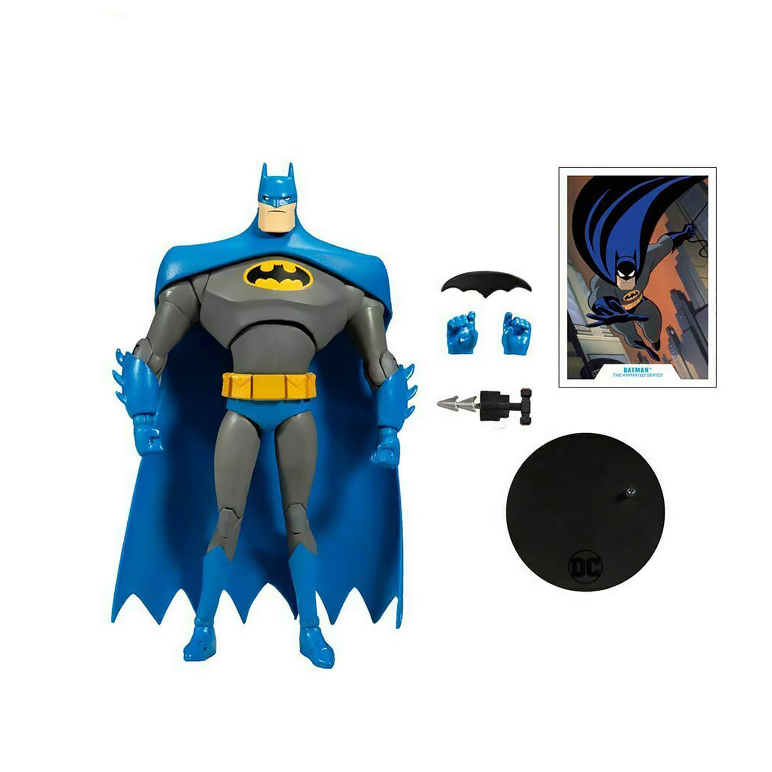 McFarlane DC Multiverse 7 Inch Action Figure - Animated Batman (Blue/Gray)  | retro vibes and nostalgia - all on VeryNeko UK!