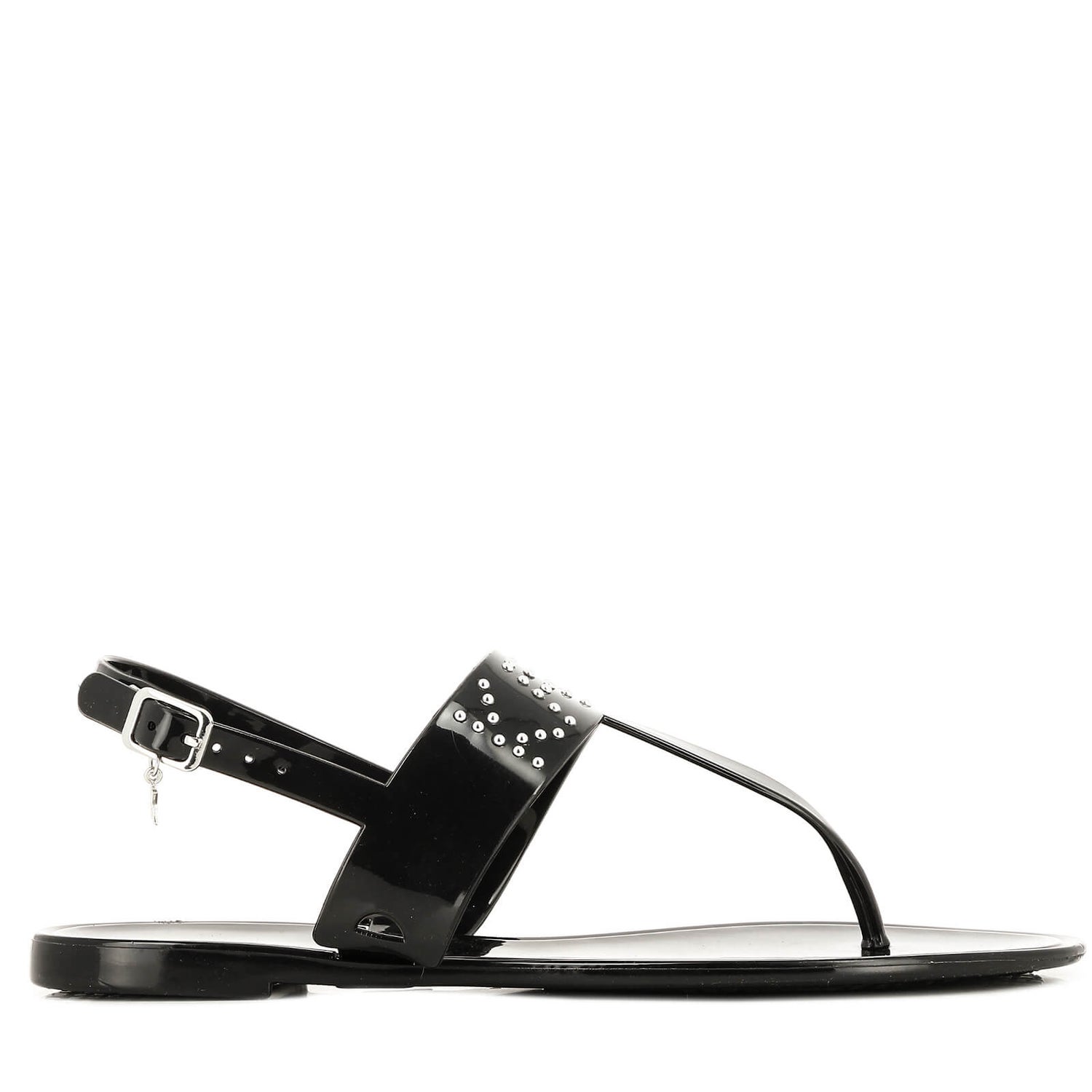 rubber studded sandals