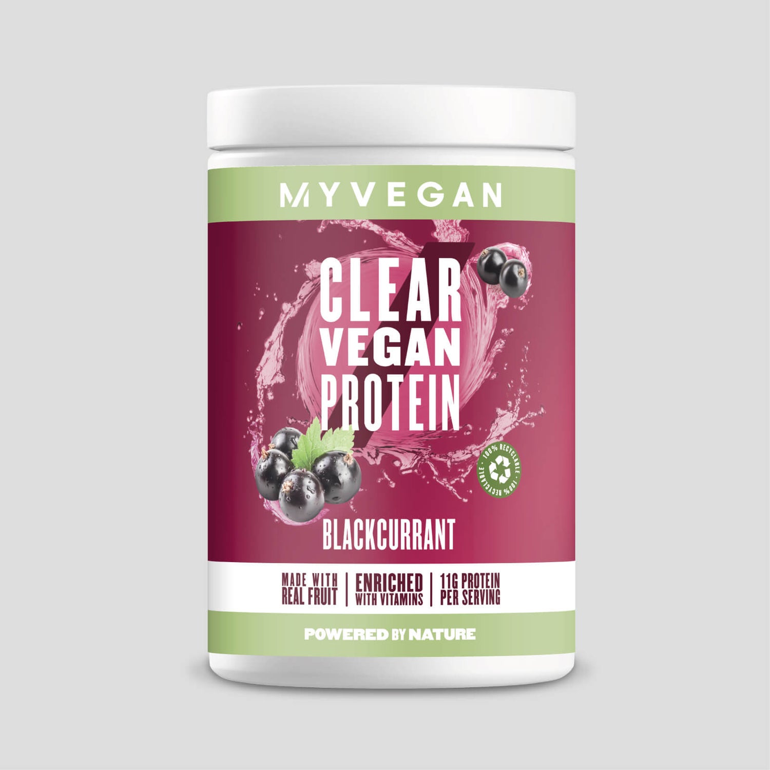 Clear Vegan Protein - 640g - Fekete ribizli
