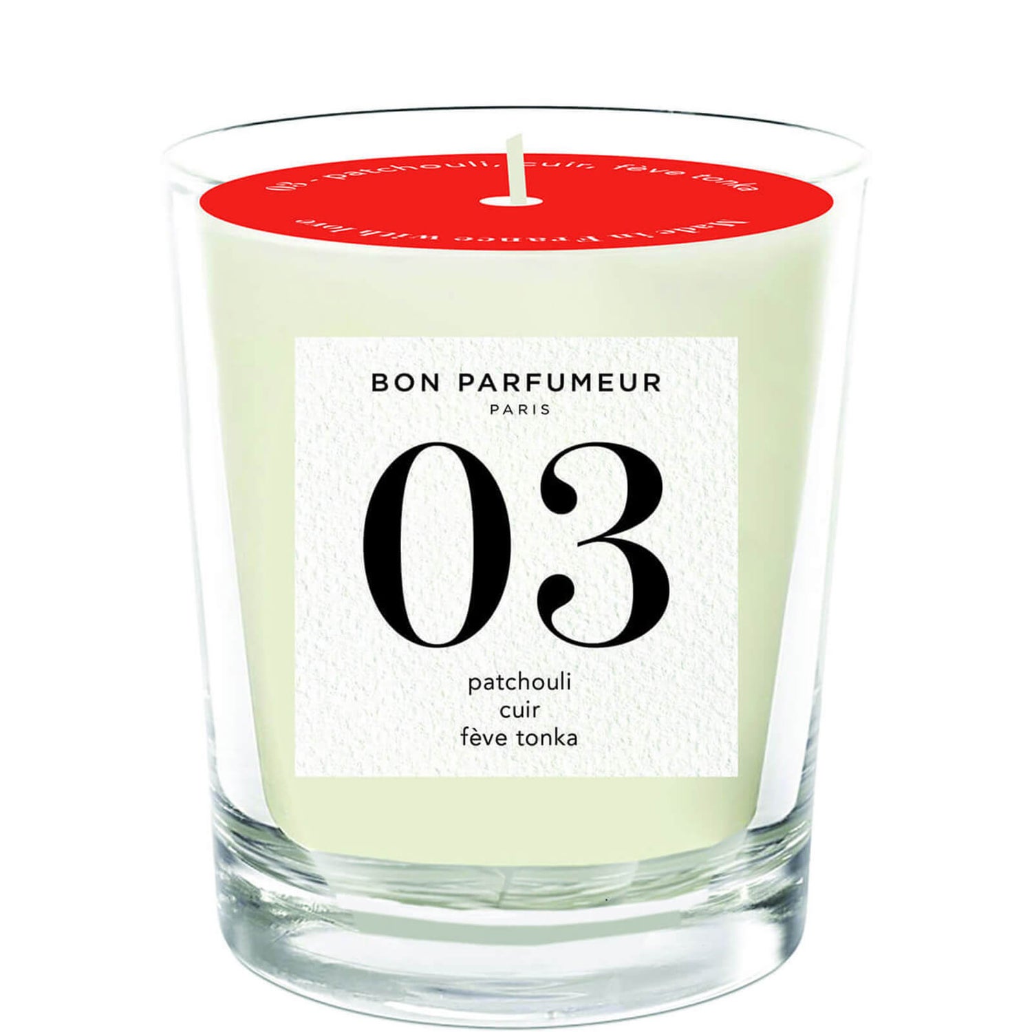 Bon Parfumeur 03 Patchouli Leather Tonka Bean Candle 180g