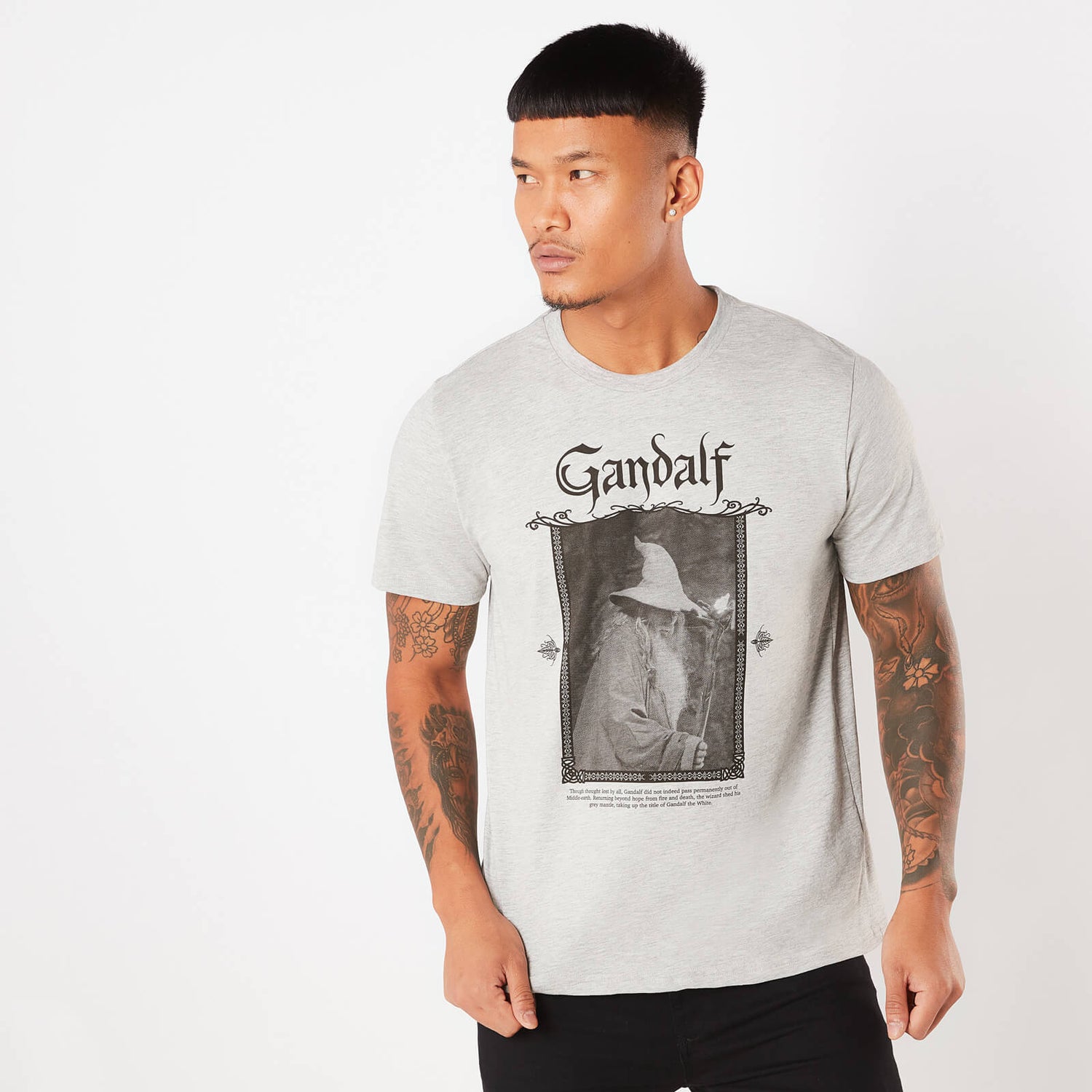 stemning R Observation Lord Of The Rings Gandalf Men's T-Shirt - Grey Clothing - Zavvi US