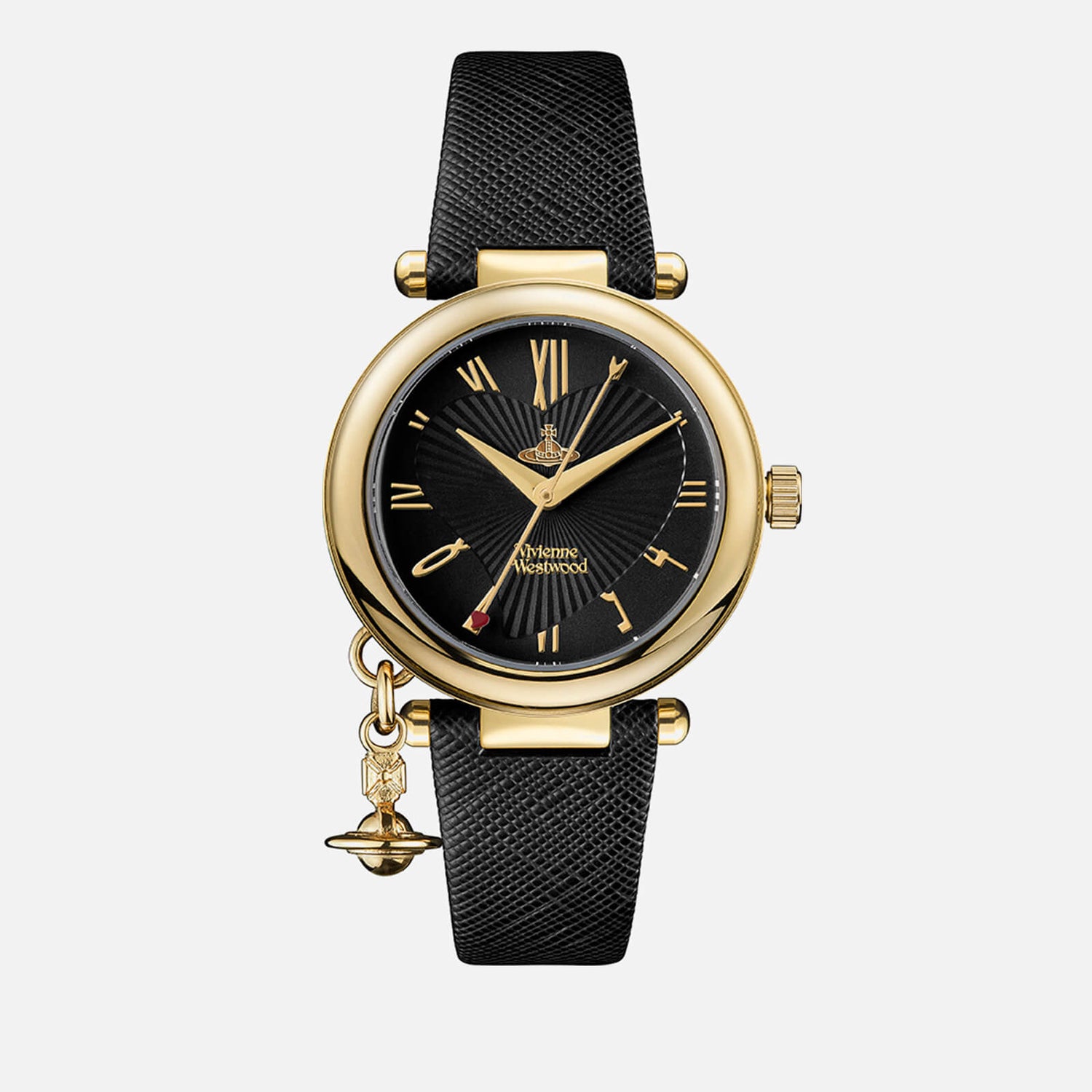 Vivienne Westwood Women's Orb Heart Watch - Black/Gold