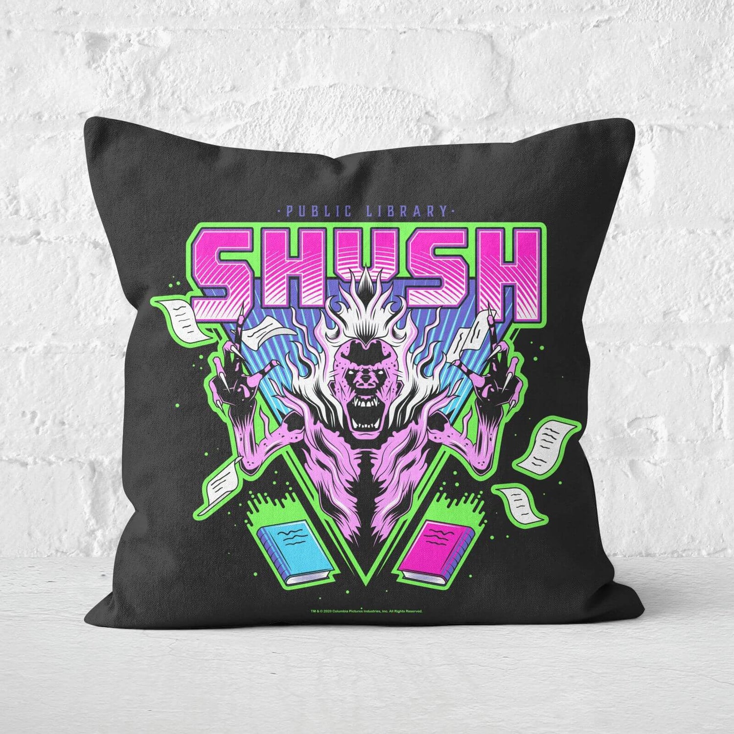 Ghostbusters 80's Neo Square Cushion