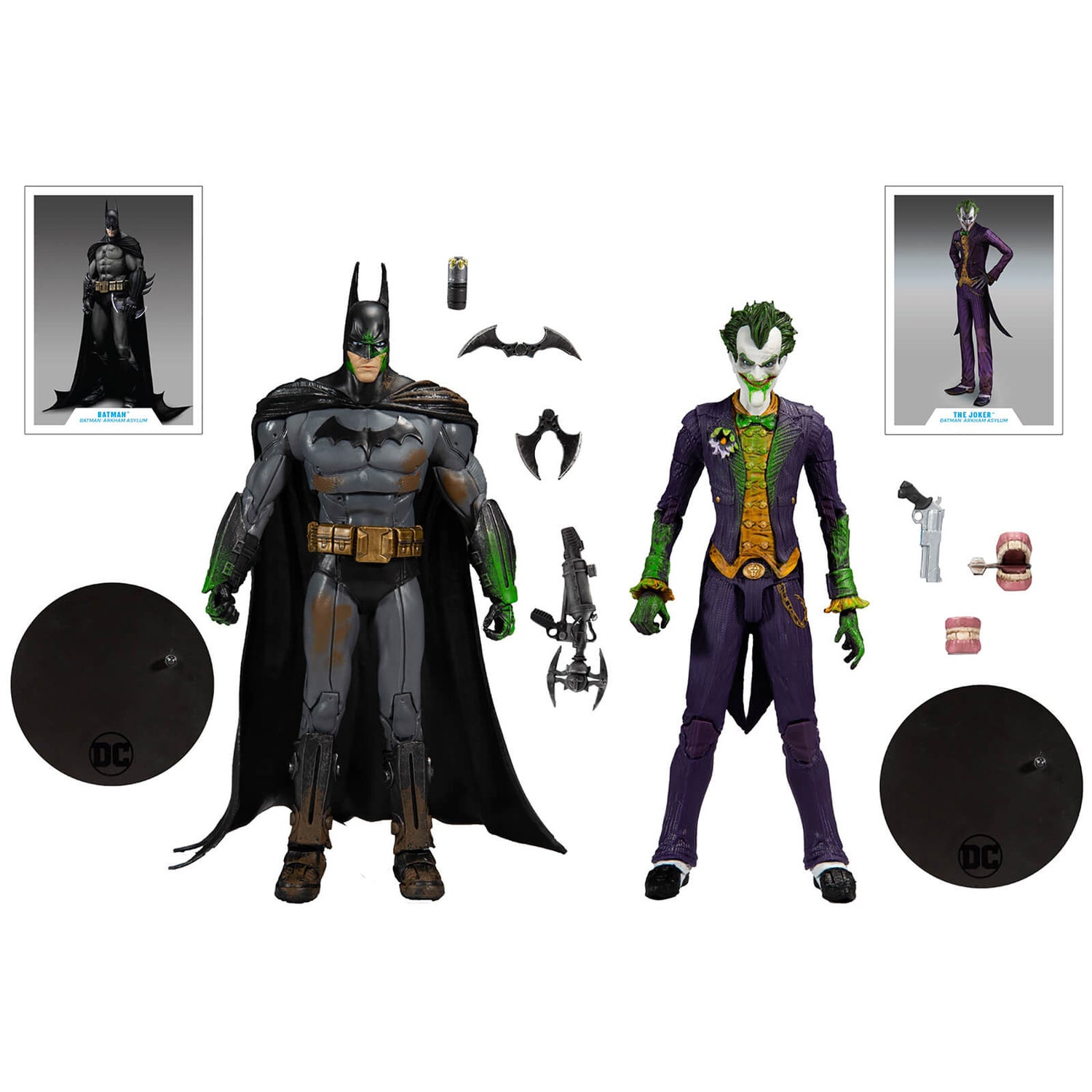 McFarlane DC Gaming Multipack - Arkham Batman Vs. Arkham Figurine Joker