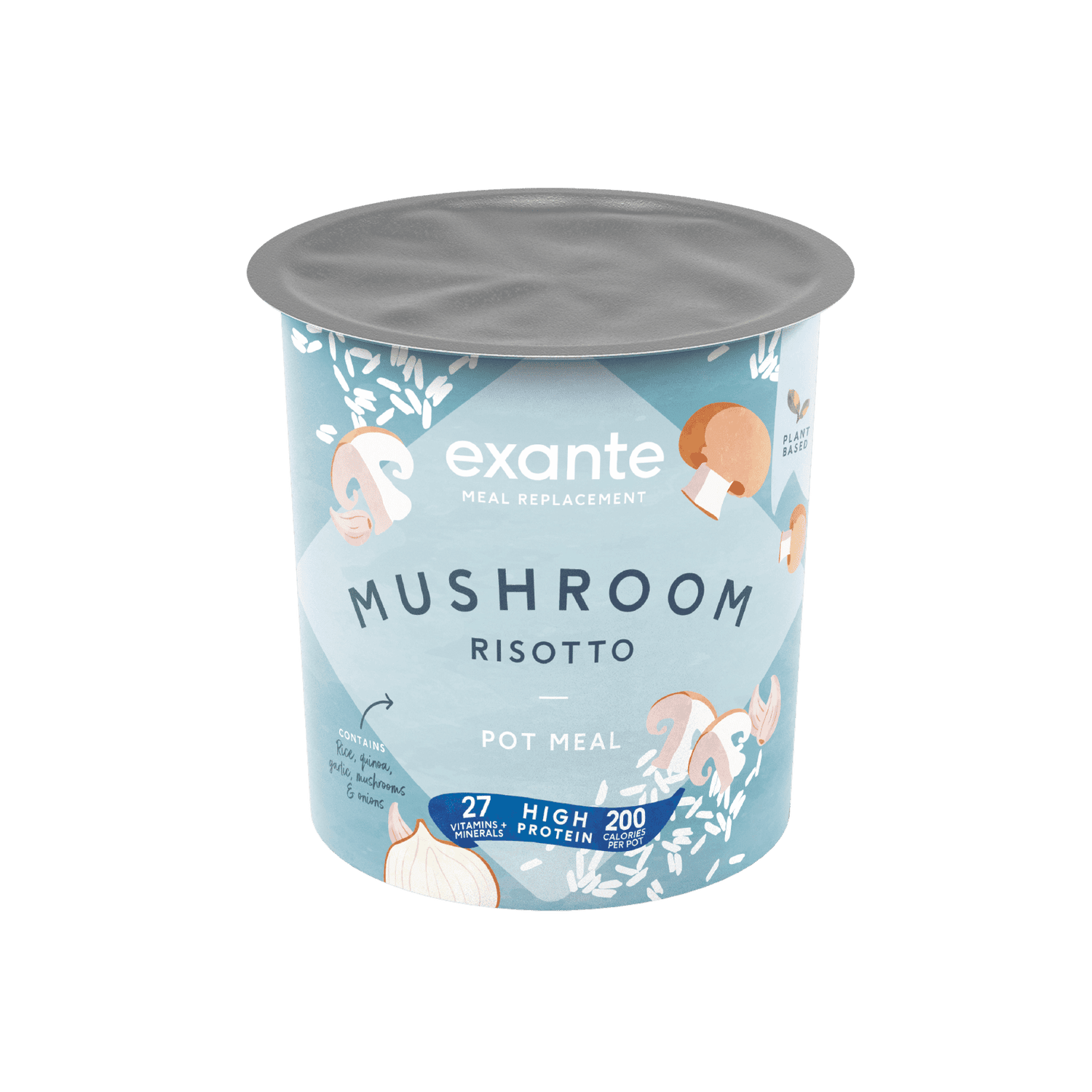 Mushroom Risotto Pot Meal - Meal Replacement