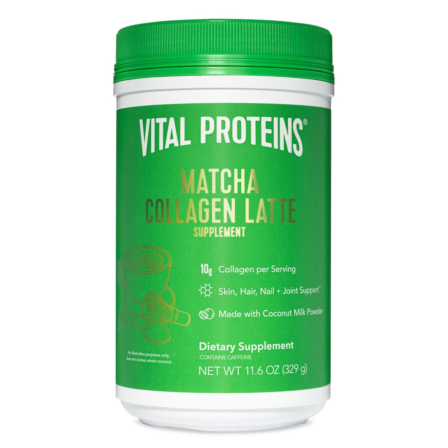 Vital Proteins Коллагеновая добавка Матча Латте - Натуральный вкус