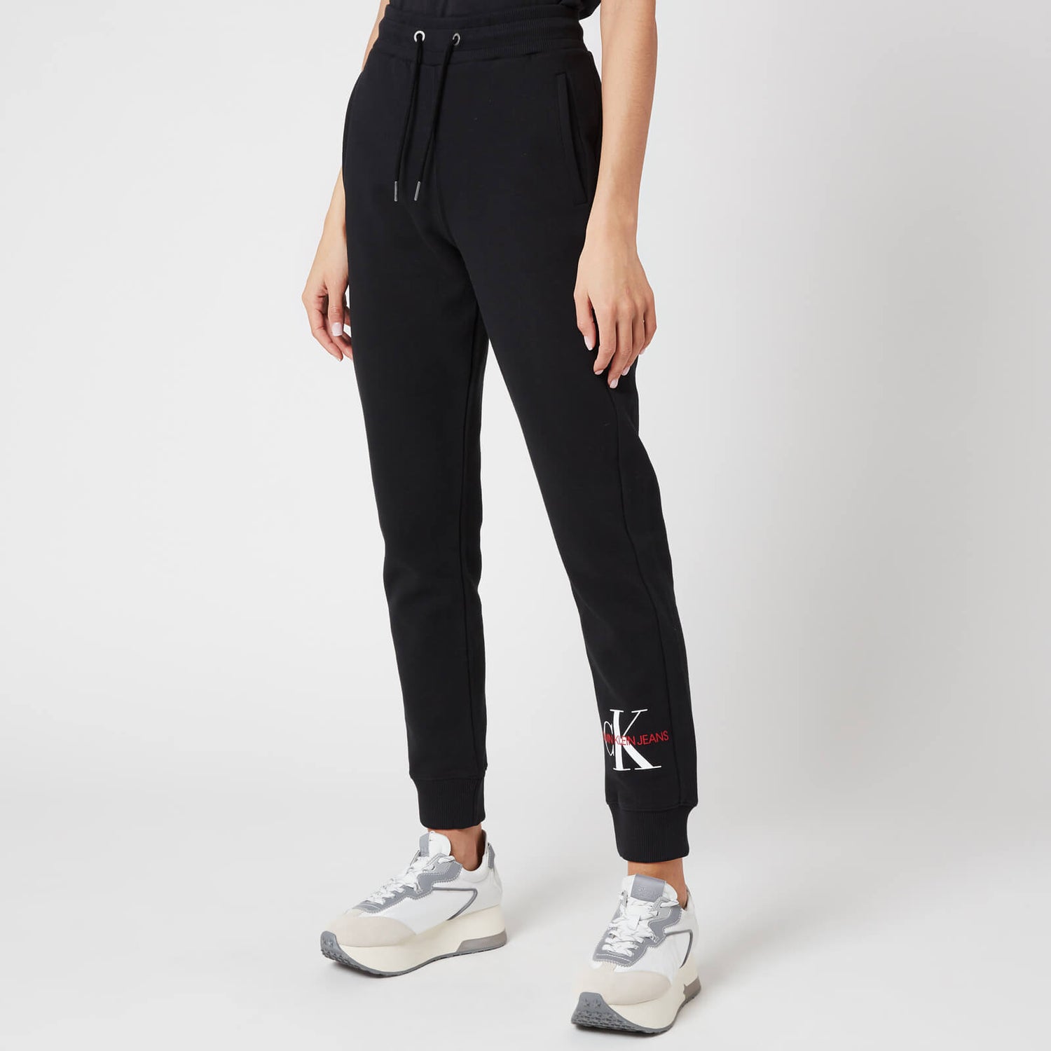 Calvin Klein Jeans Women's Monogram Jog Pants - Ck Black
