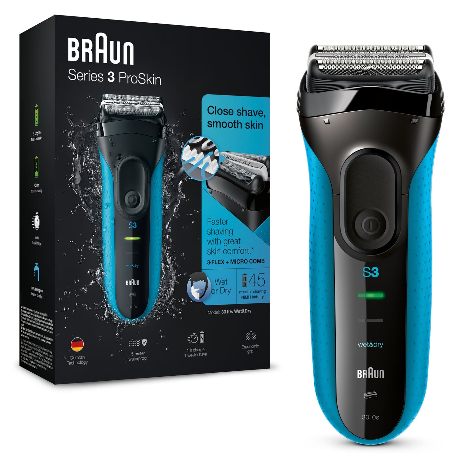 Braun Electric Shaver Series 3 3000s