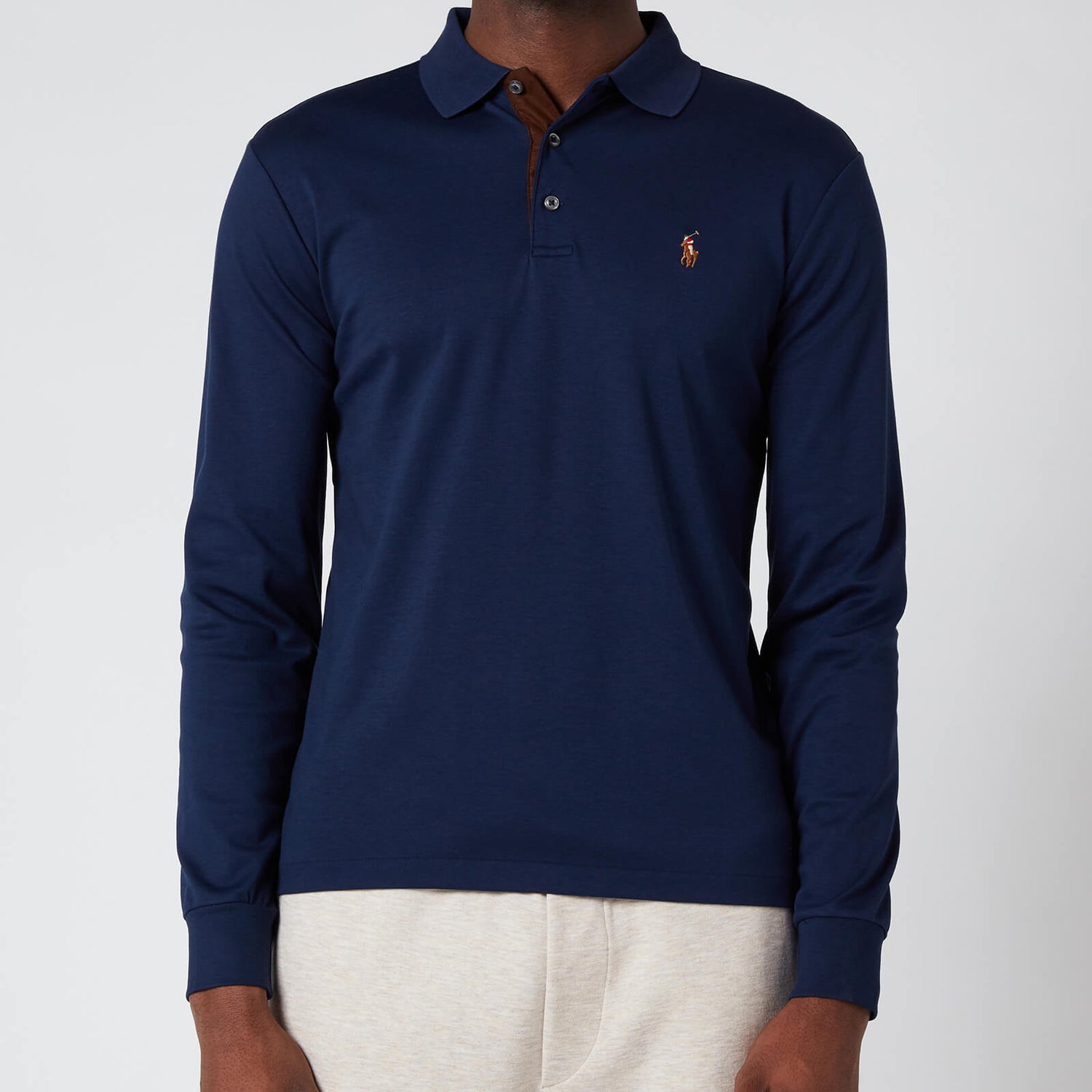 Polo Ralph Lauren Men's Interlock Long Sleeve Polo Shirt - French Navy