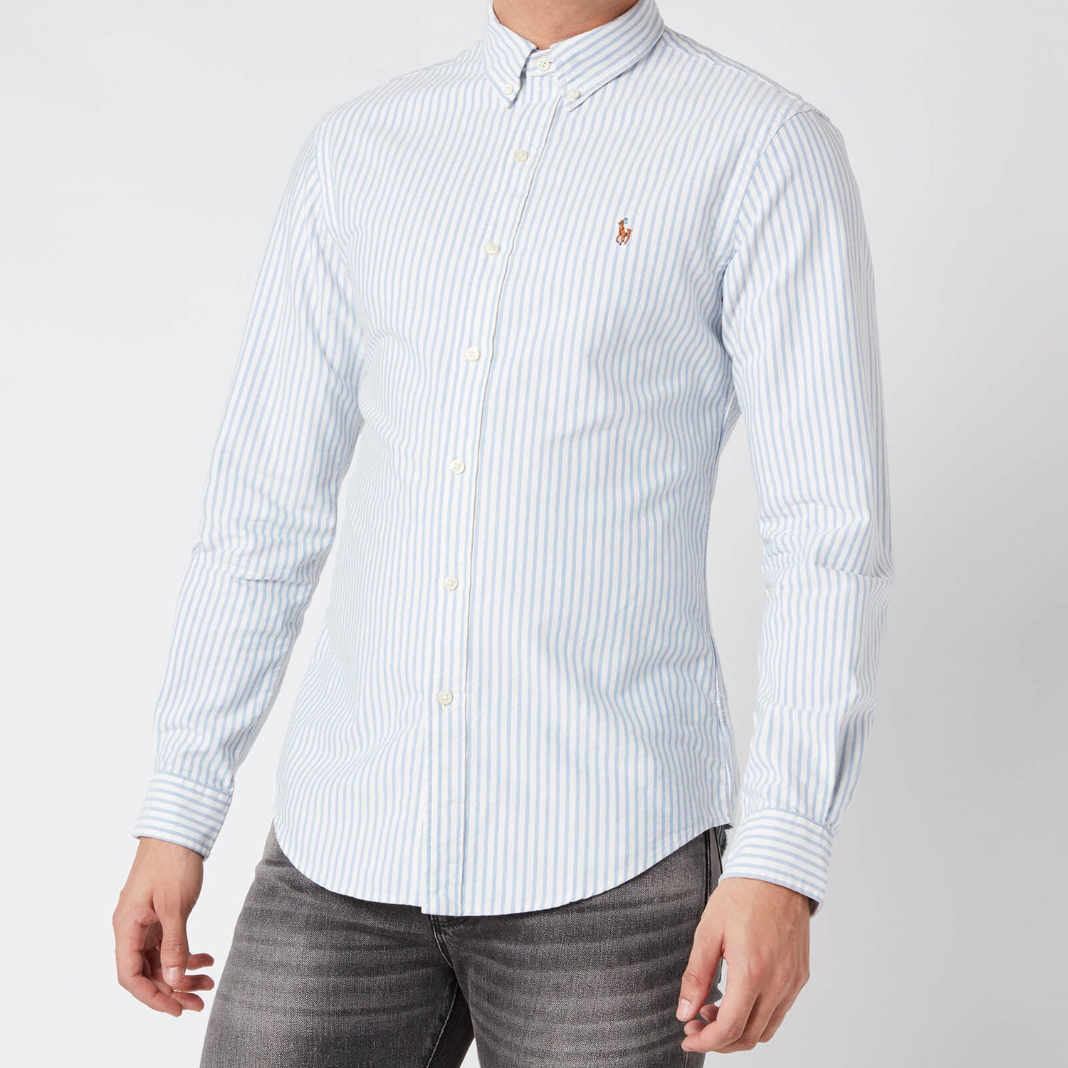 Polo Ralph Lauren Men's Slim Fit Oxford Shirt - Blue/White