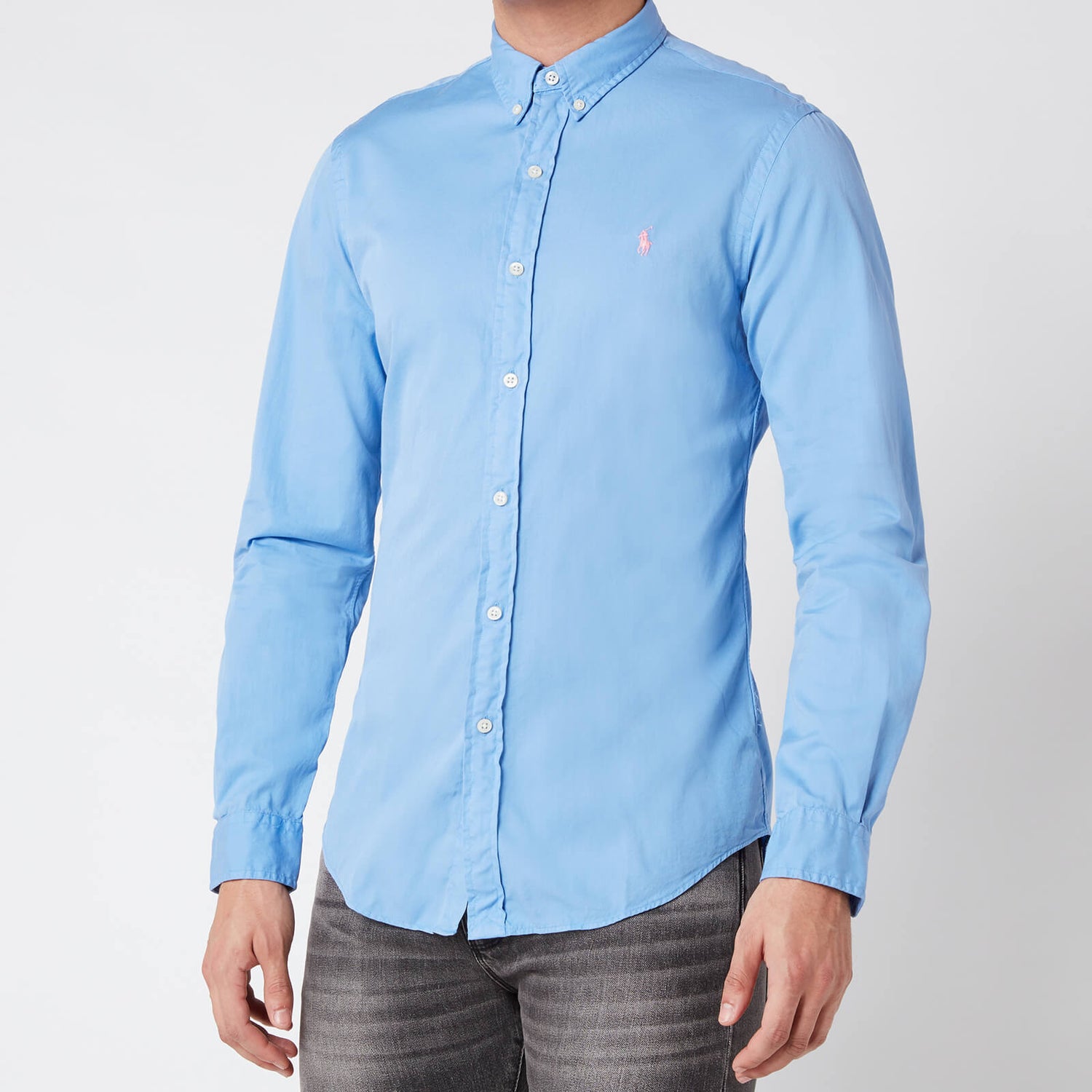 Polo Ralph Lauren Men's Slim Fit Chino Shirt - Cabana Blue