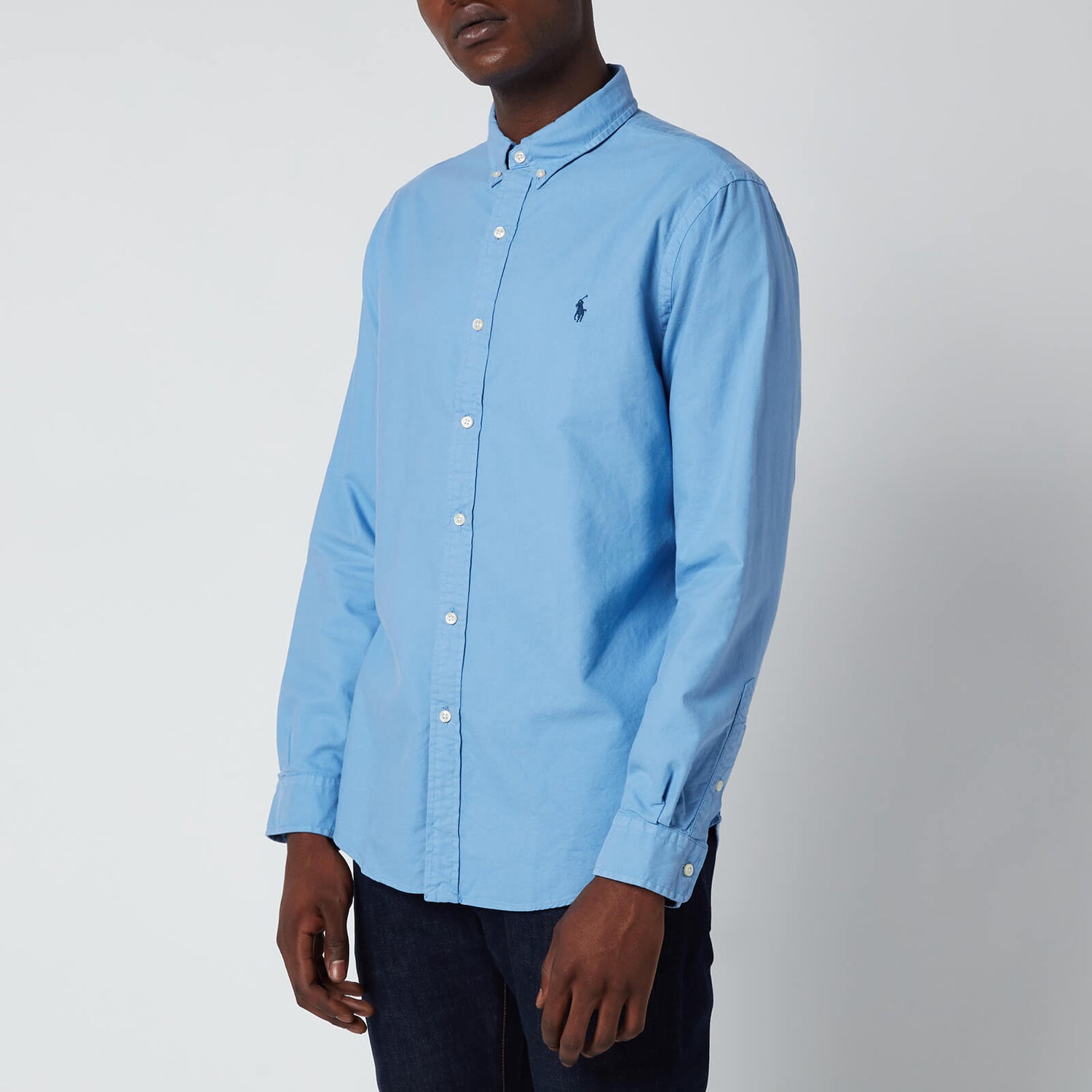 Polo Ralph Lauren Men's Slim Fit Oxford Shirt - Harbor Island Blue - S