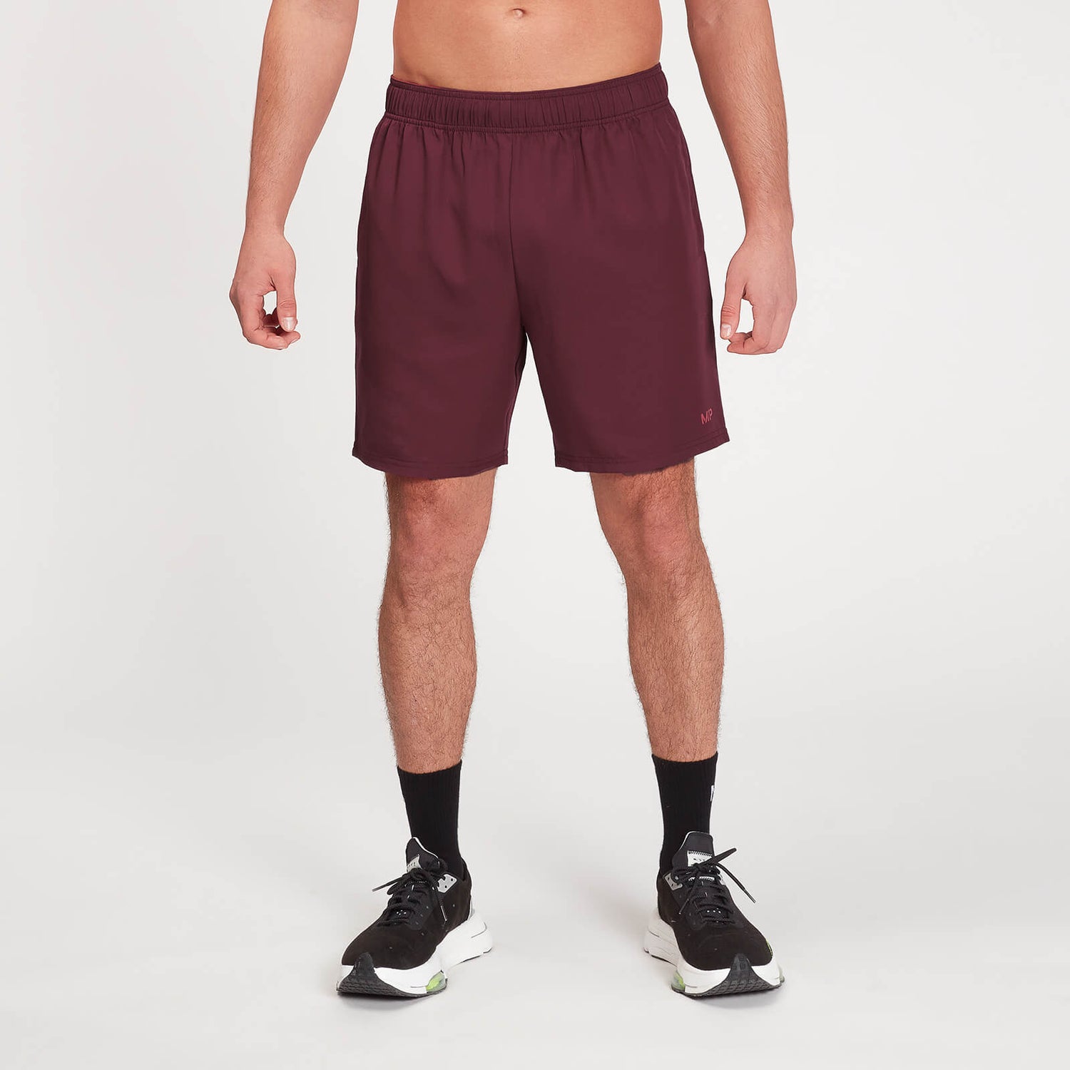 Pantaloncini sportivi con stampa effetto sfumato MP da uomo - Washed Oxblood