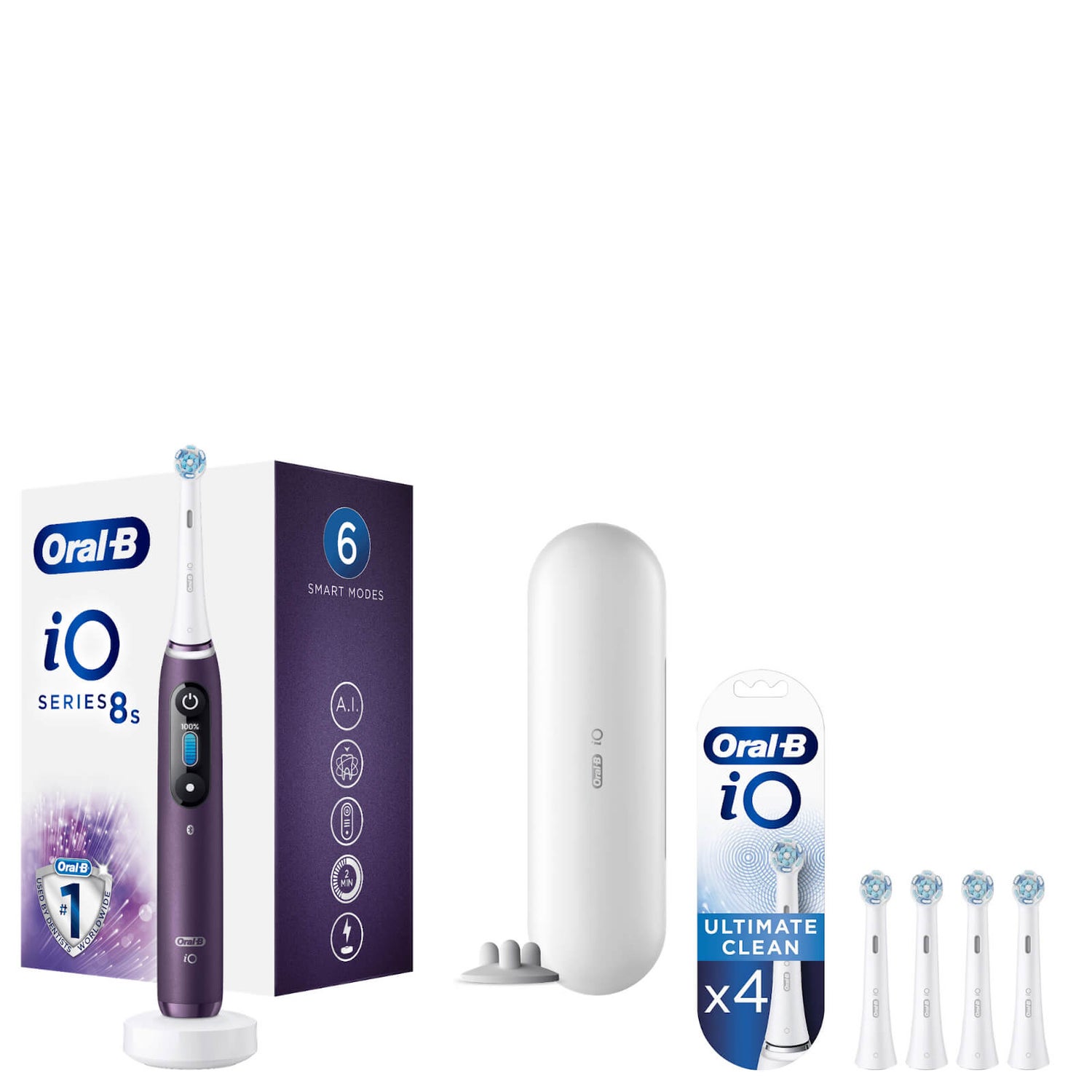 Oral-B iO 8s Elektrische Tandenborstel Paars