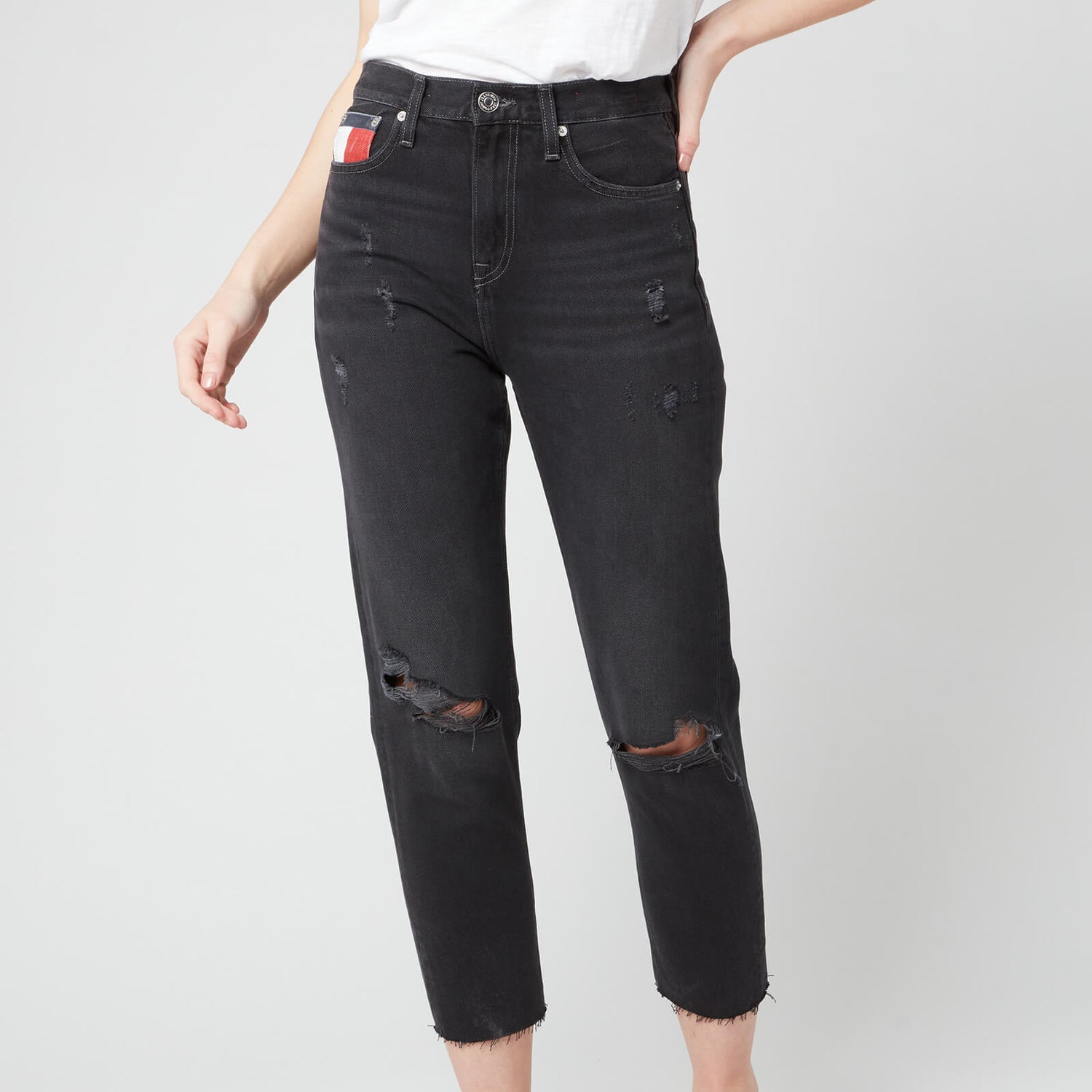 Tommy Jeans Women's Izzy Hr Slim Ankle Jeans - Save SP BK