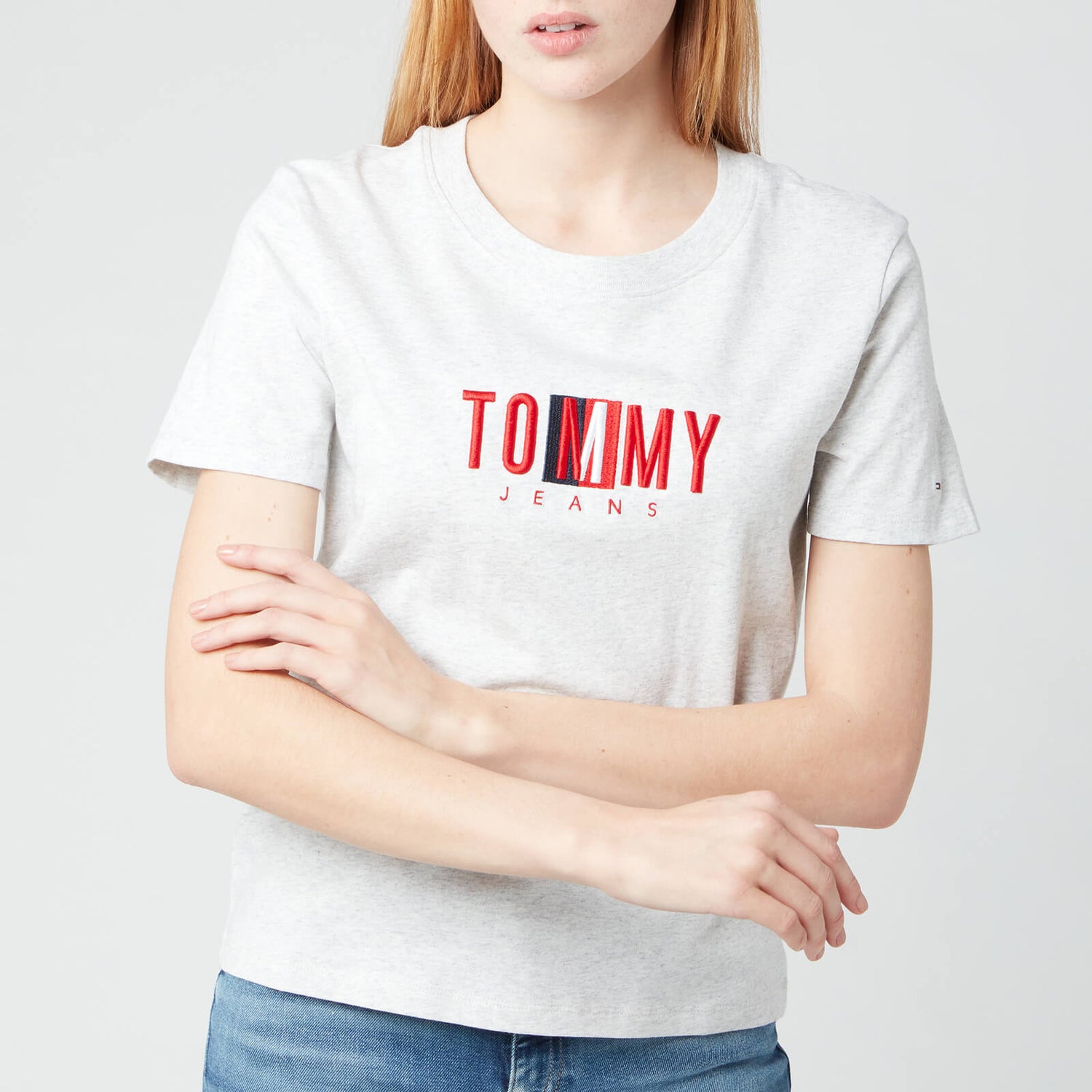 Tommy Jeans Women's TJW Regular Timeless Box T-Shirt - Silver Grey HTR