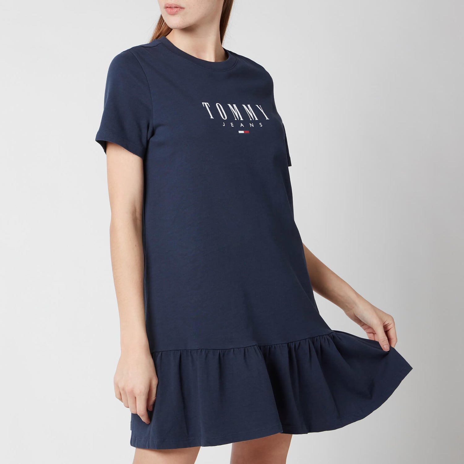 Tommy Jeans Women's TJW Logo Peplum Dress - Twilight Navy