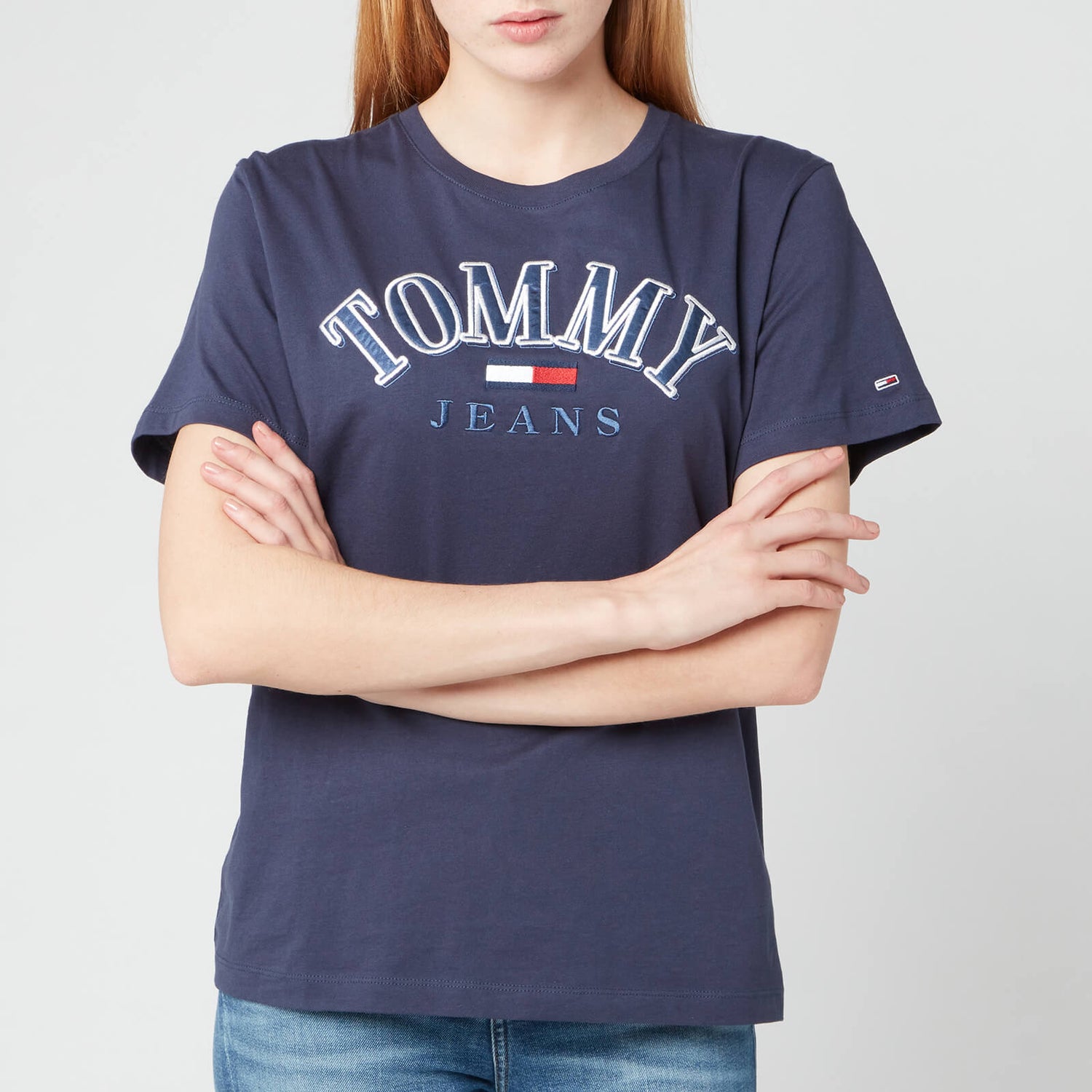 Tommy Jeans Women's TJW Relaxed College Logo T-Shirt - Twilight Navy