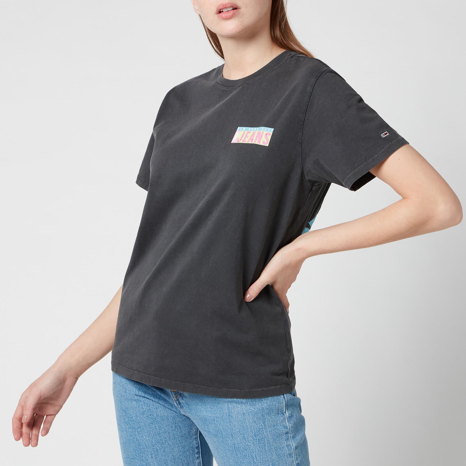 Tommy Jeans Women's TJW Relaxed New York Back Print T-Shirt - Black
