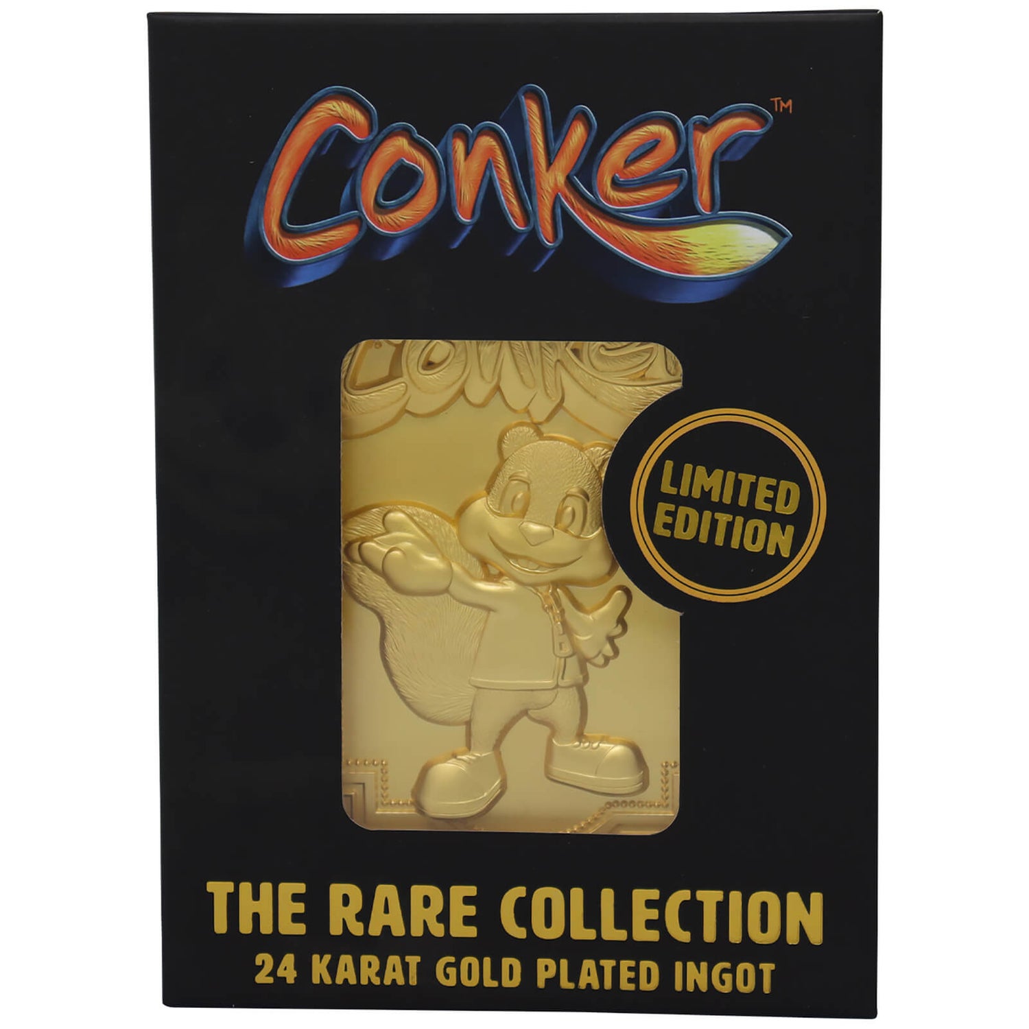 The Rare Collection - Conker 24k Gold Plated Ingot