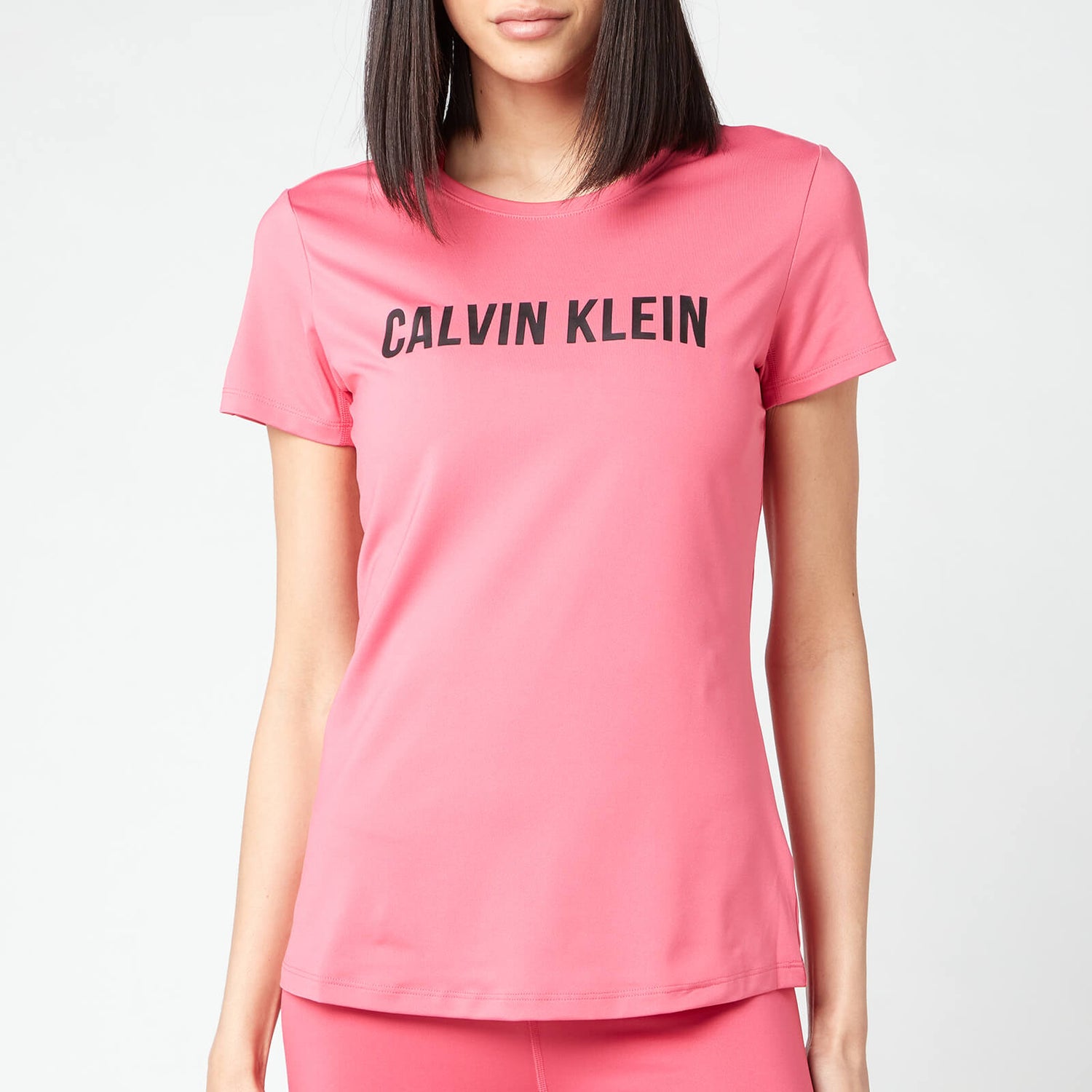 Calvin Klein Performance Women's Short Sleeve Logo T-Shirt - City Pink
