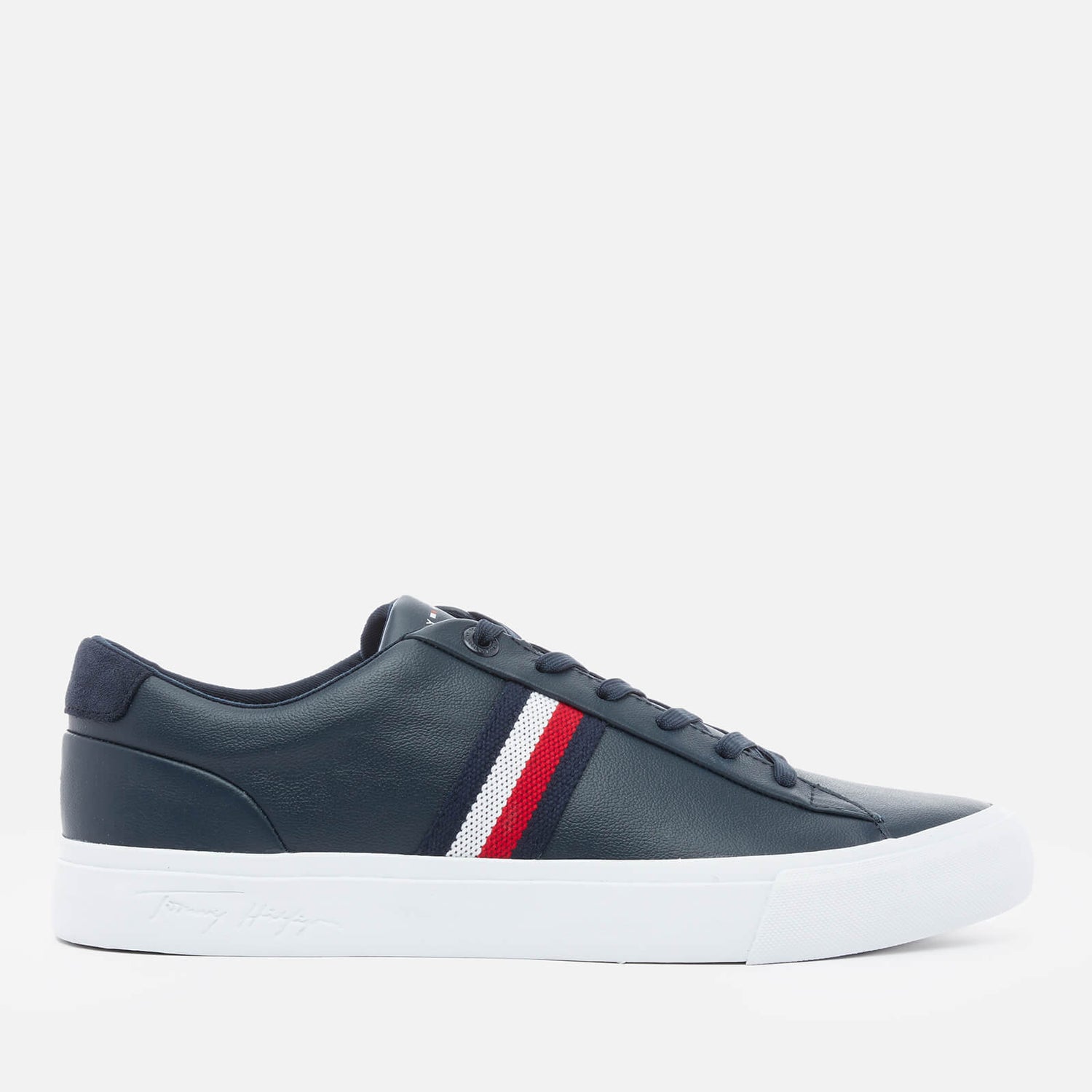 Tommy Hilfiger Men's Corporate Leather Low Top Trainers - Desert Sky