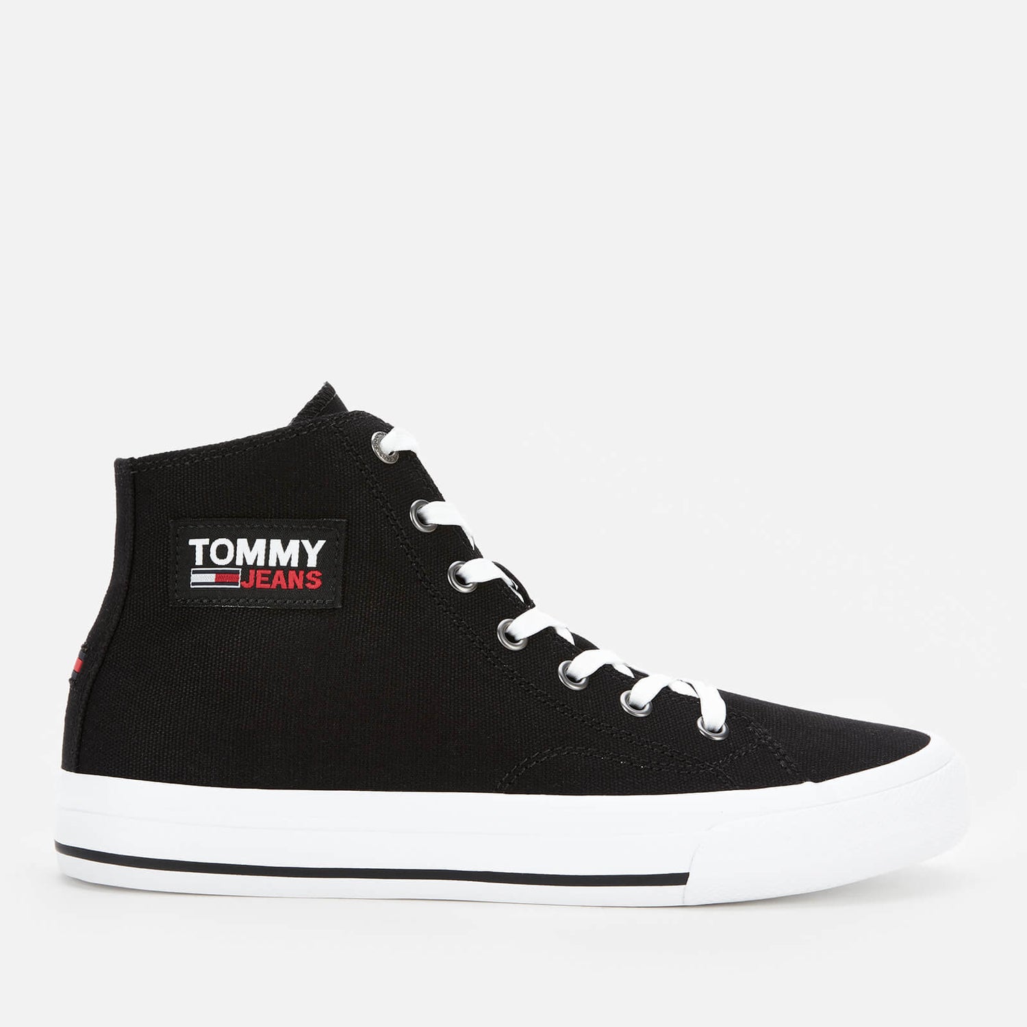 Tommy Jeans Women's Canvas Hi-Top Trainers - Black