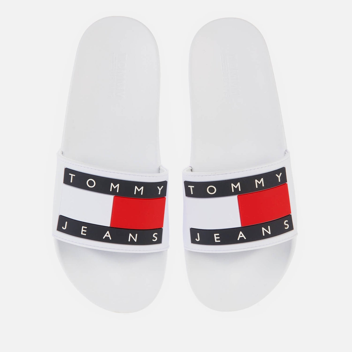 Tommy Jeans Women's Flag Pool Slide Sandals - White